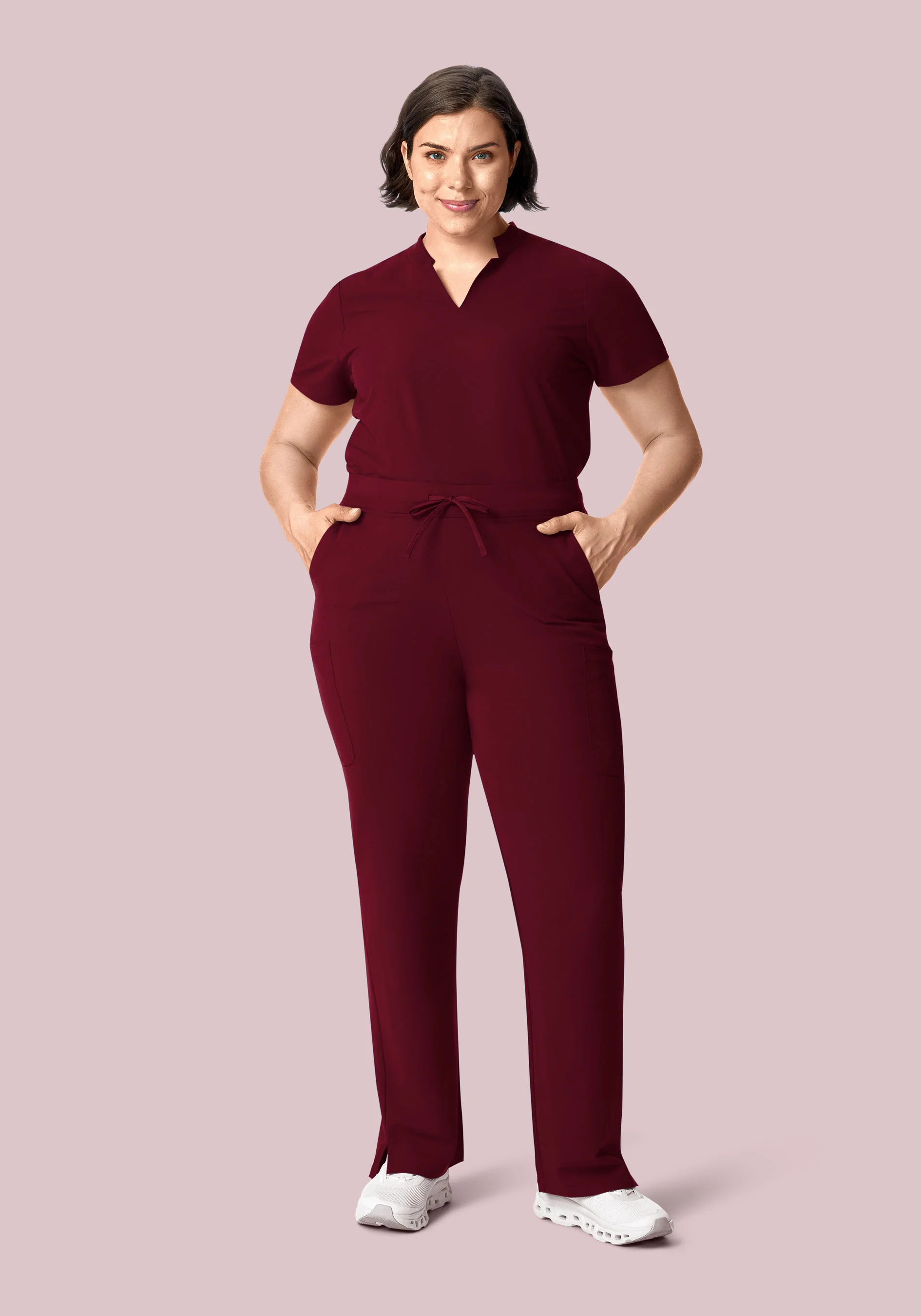 11 Pocket High Waisted Cargos Wine - Image 6