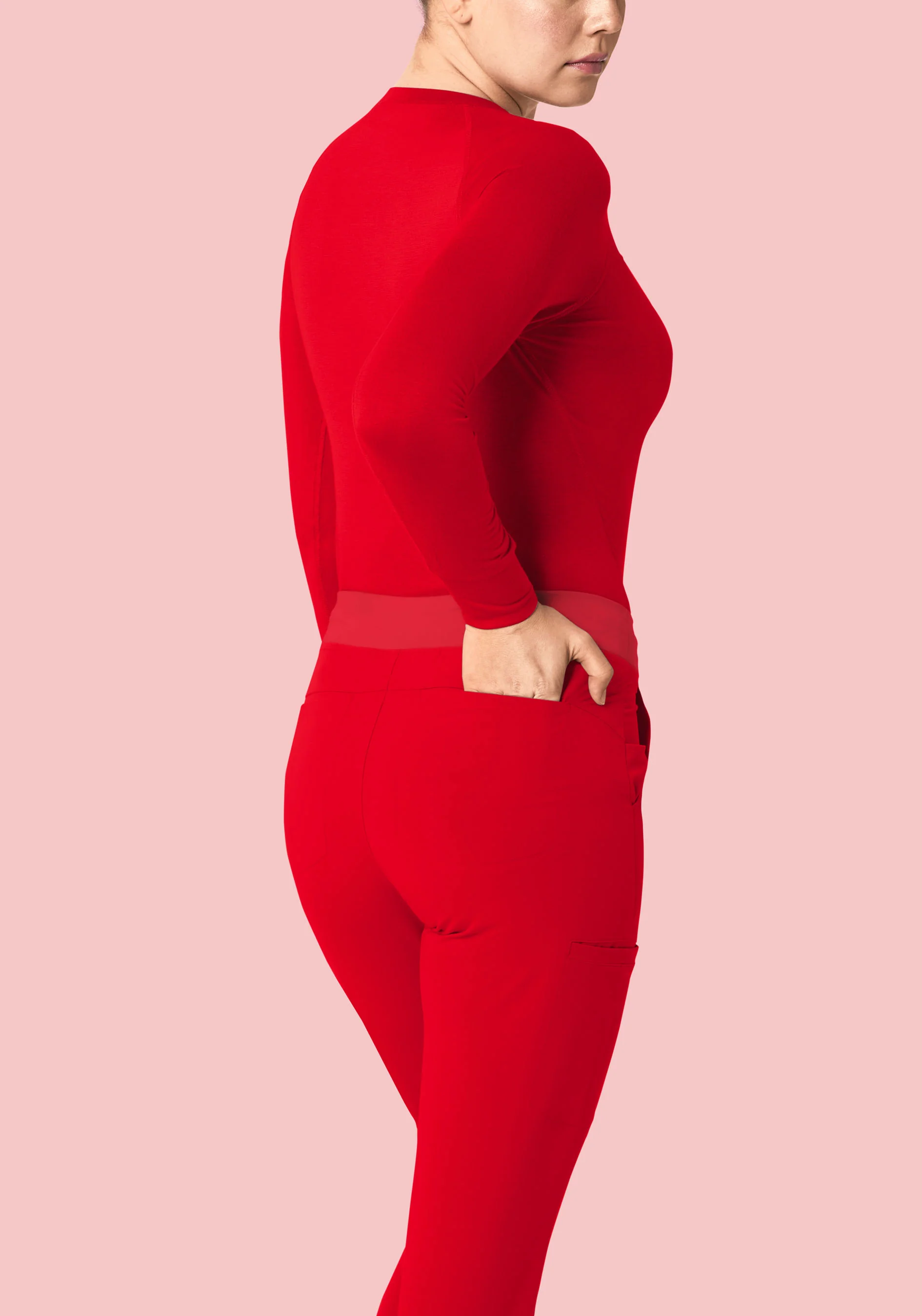 11 Pocket Joggers Candy Red - Image 4
