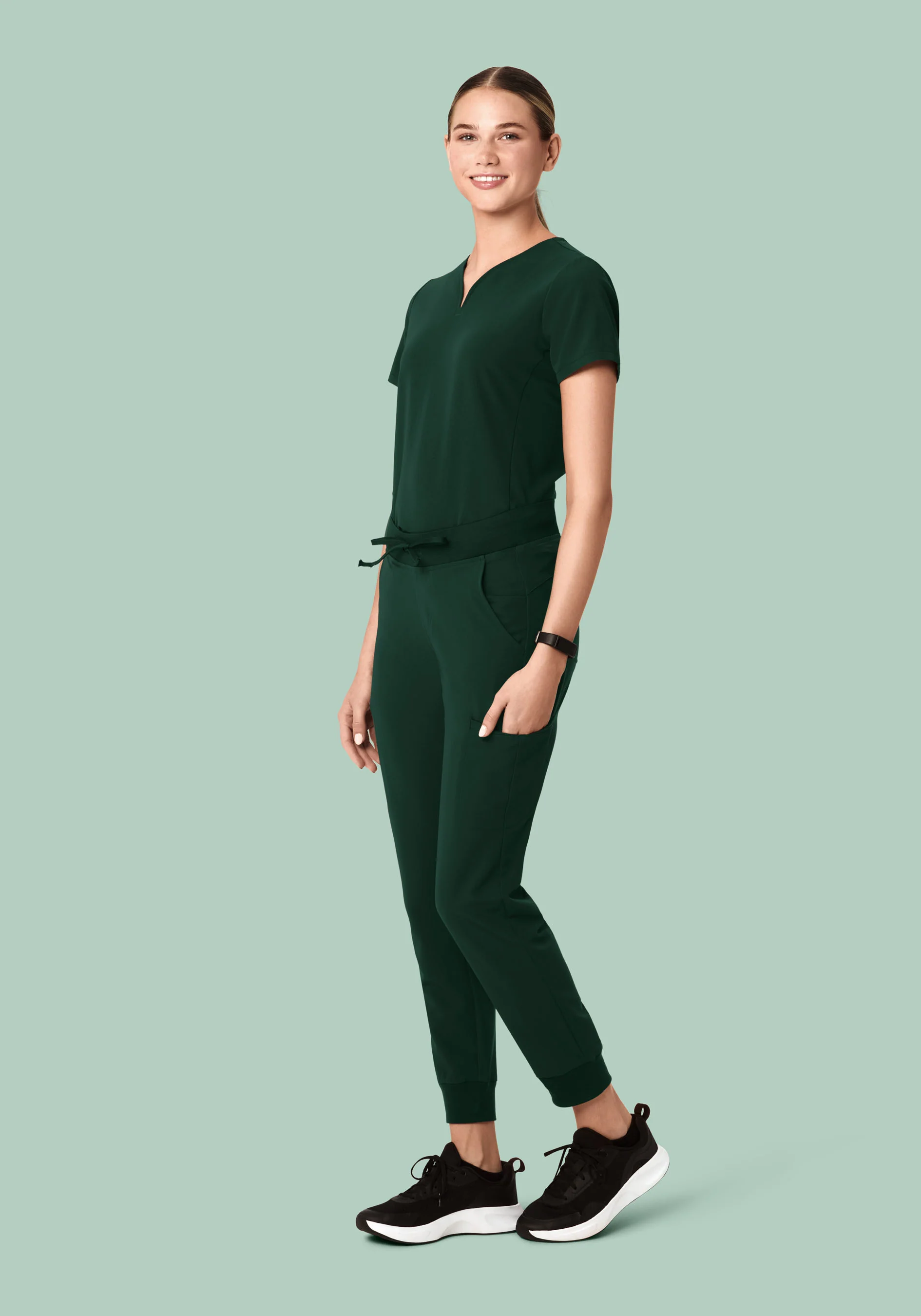 11 Pocket Joggers Midnight Green - Image 2