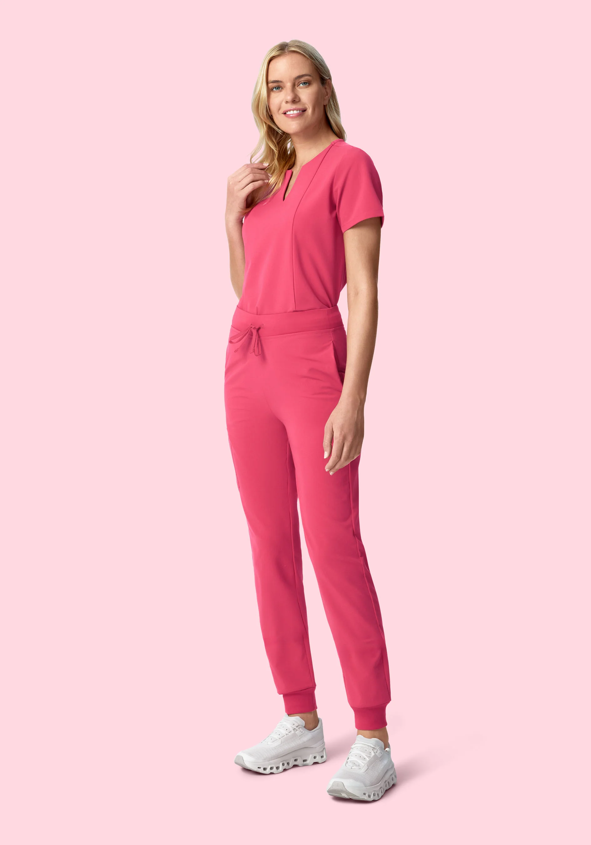 5 Pocket Notch Neck Top Carmine - Image 5