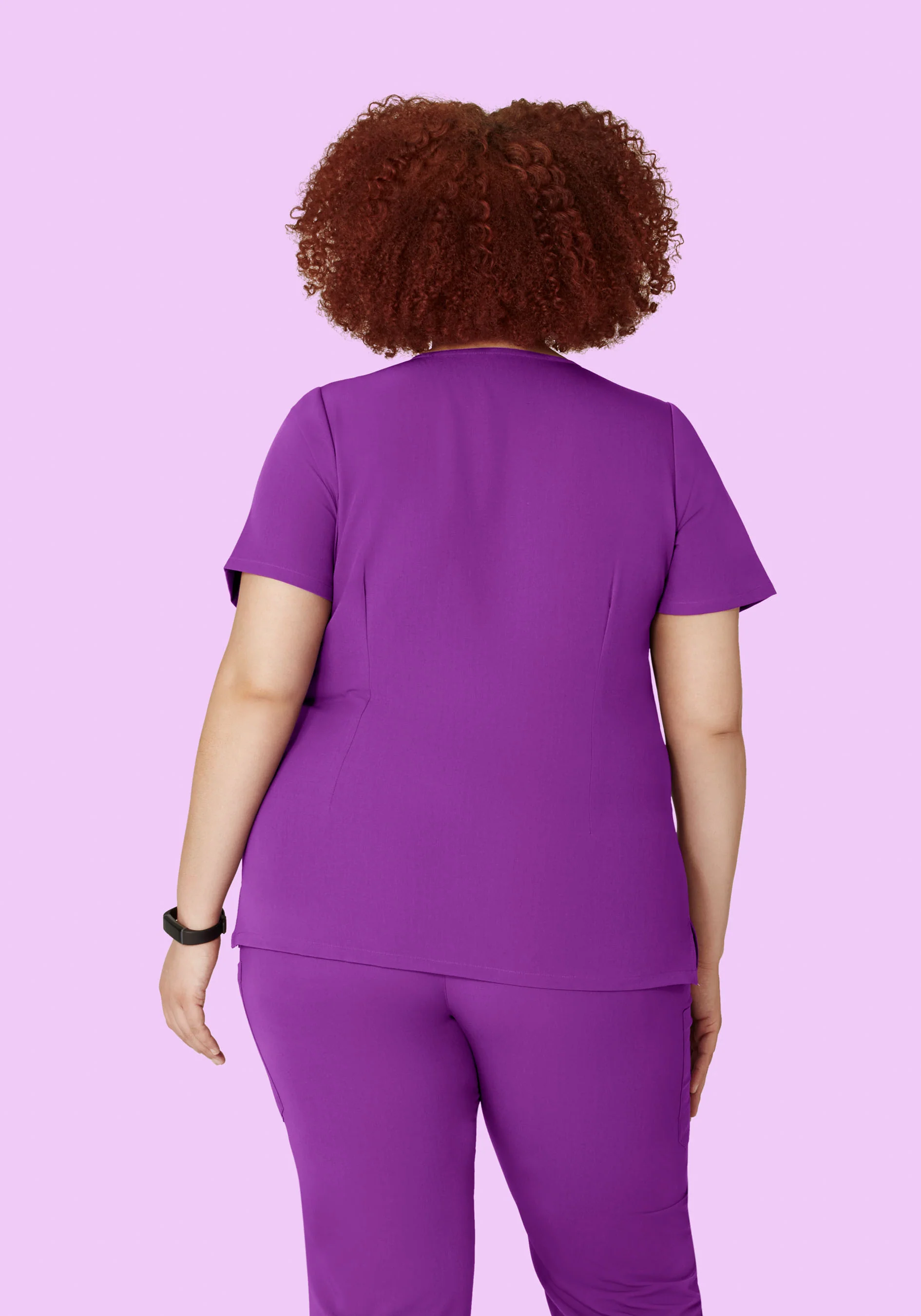 5 Pocket Notch Neck Top Cyber Grape - Image 7