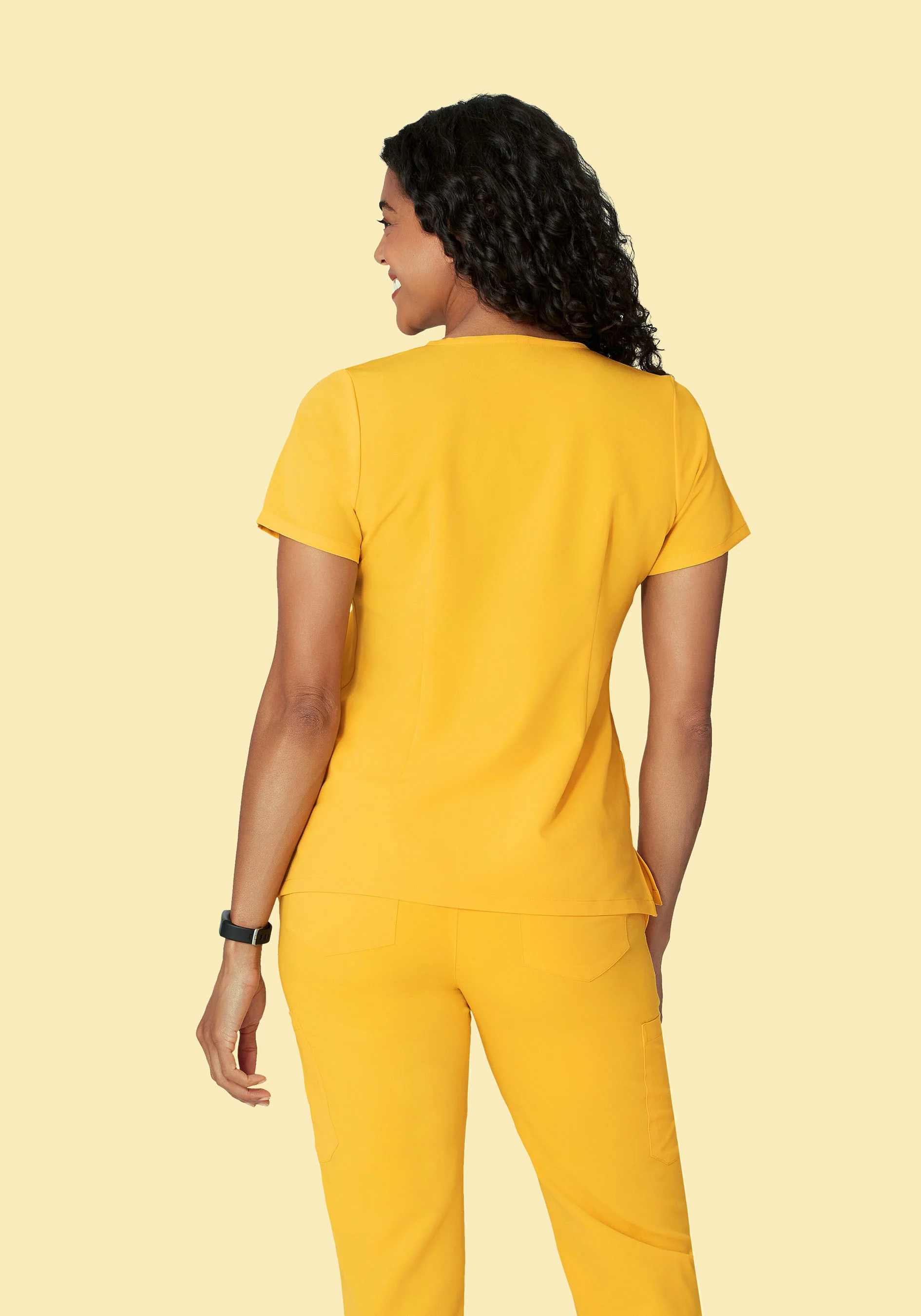 5 Pocket Notch Neck Top Daffodil - Image 4