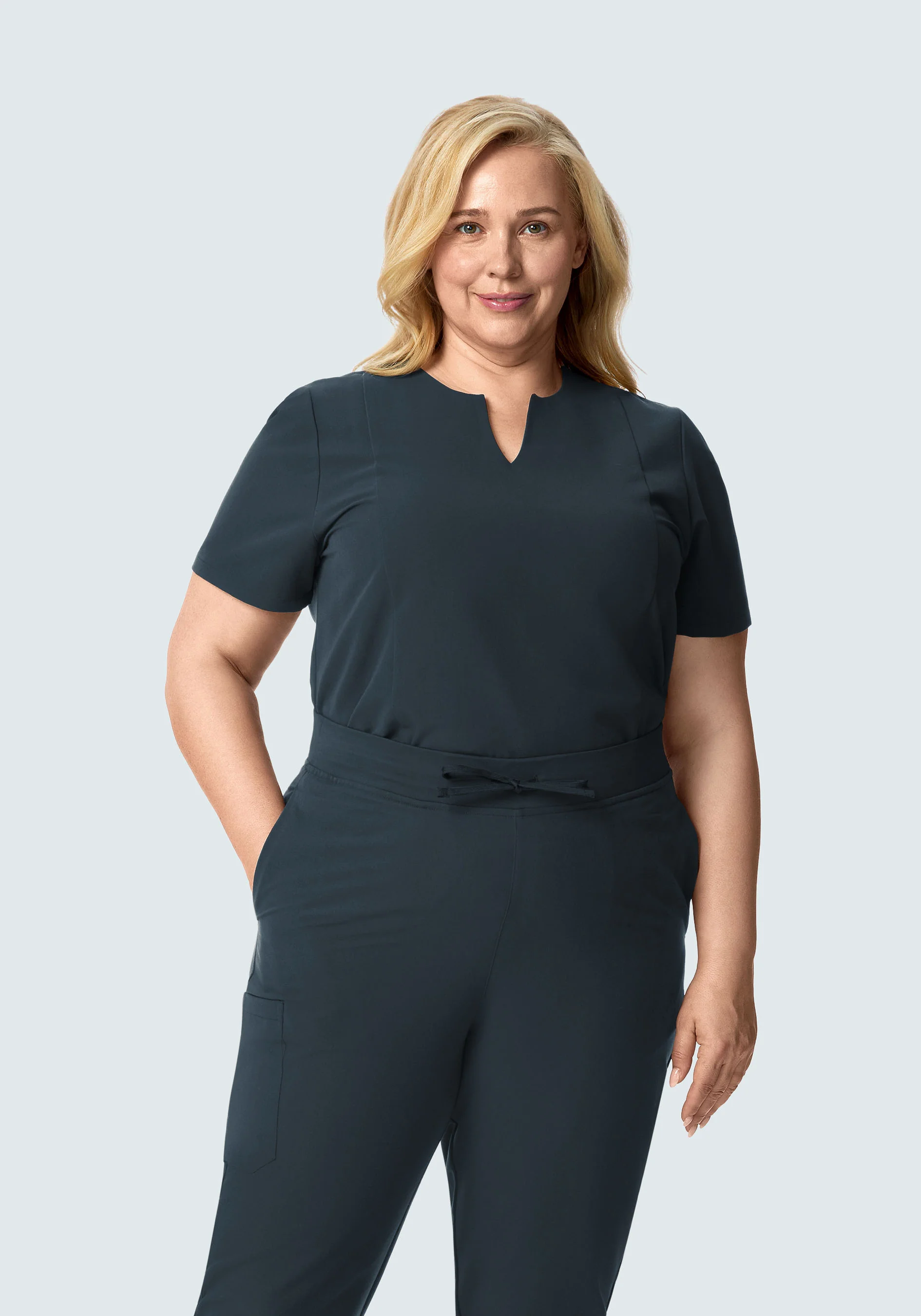 5 Pocket Notch Neck Top Dark Harbor - Image 5