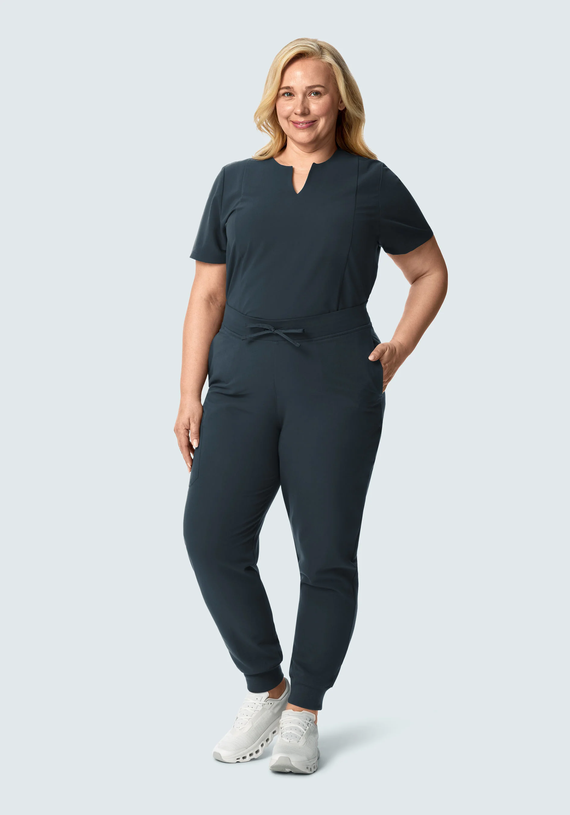 5 Pocket Notch Neck Top Dark Harbor - Image 6
