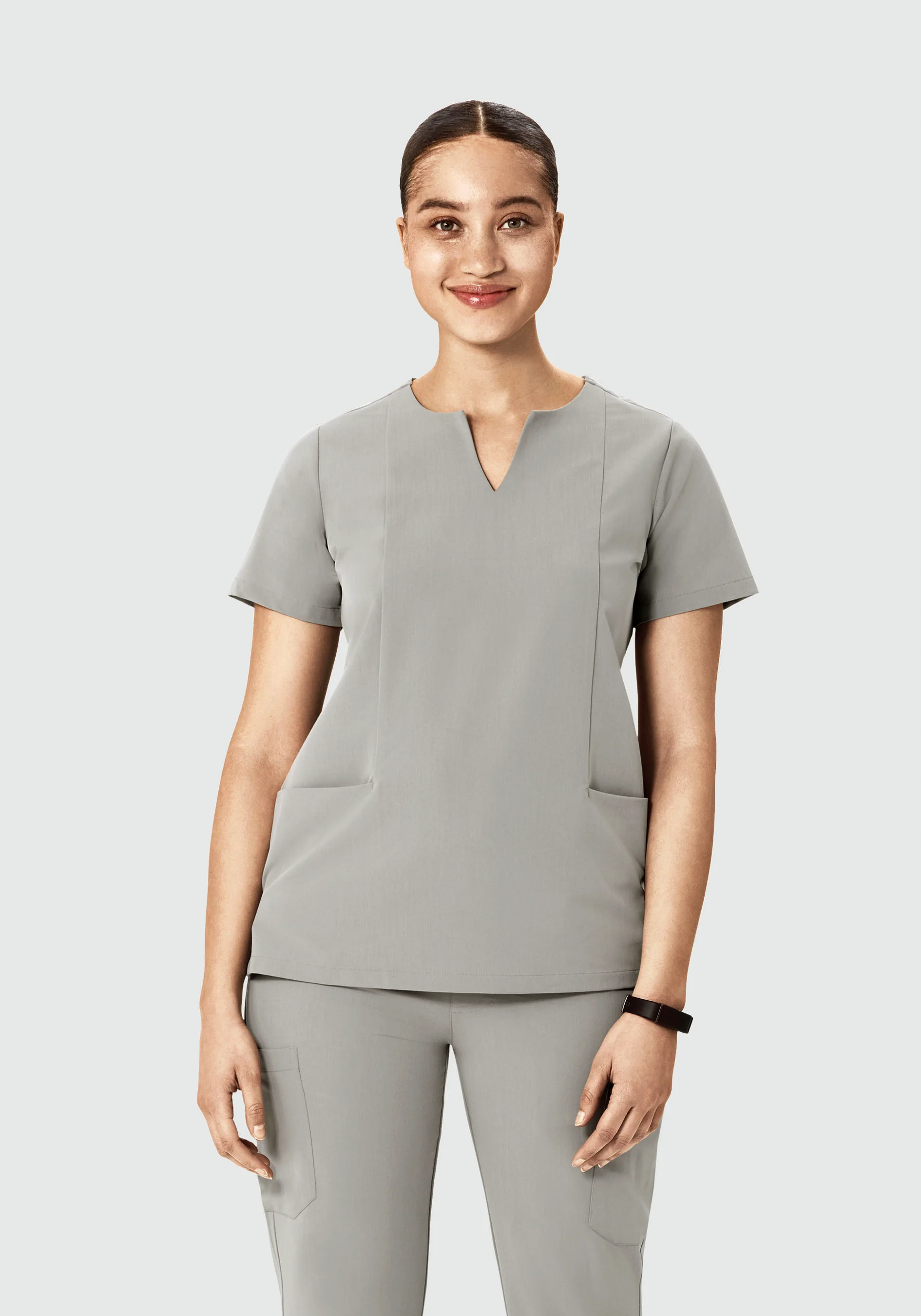 5 Pocket Notch Neck Top Flint