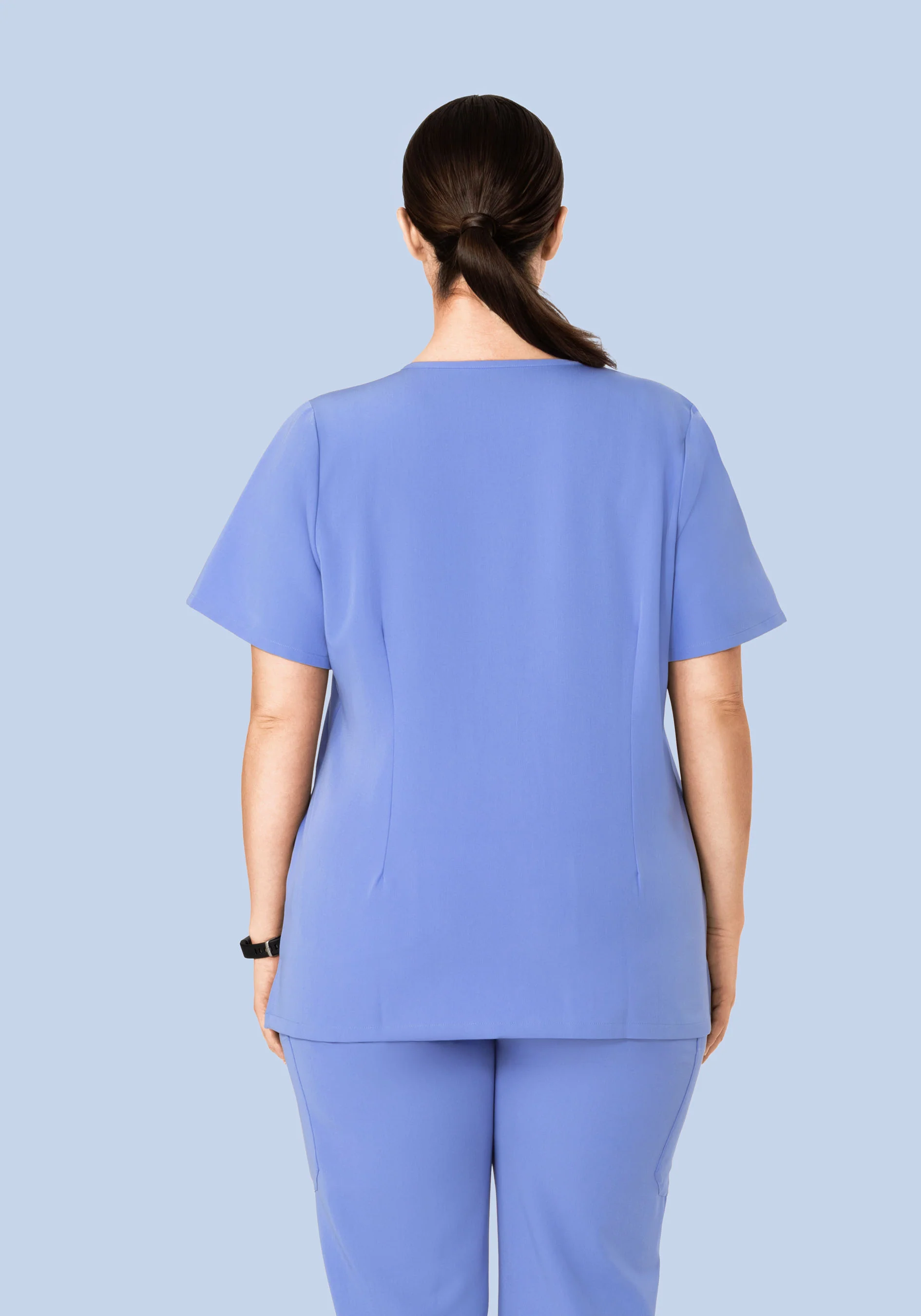 5 Pocket Notch Neck Top French Blue - Image 10