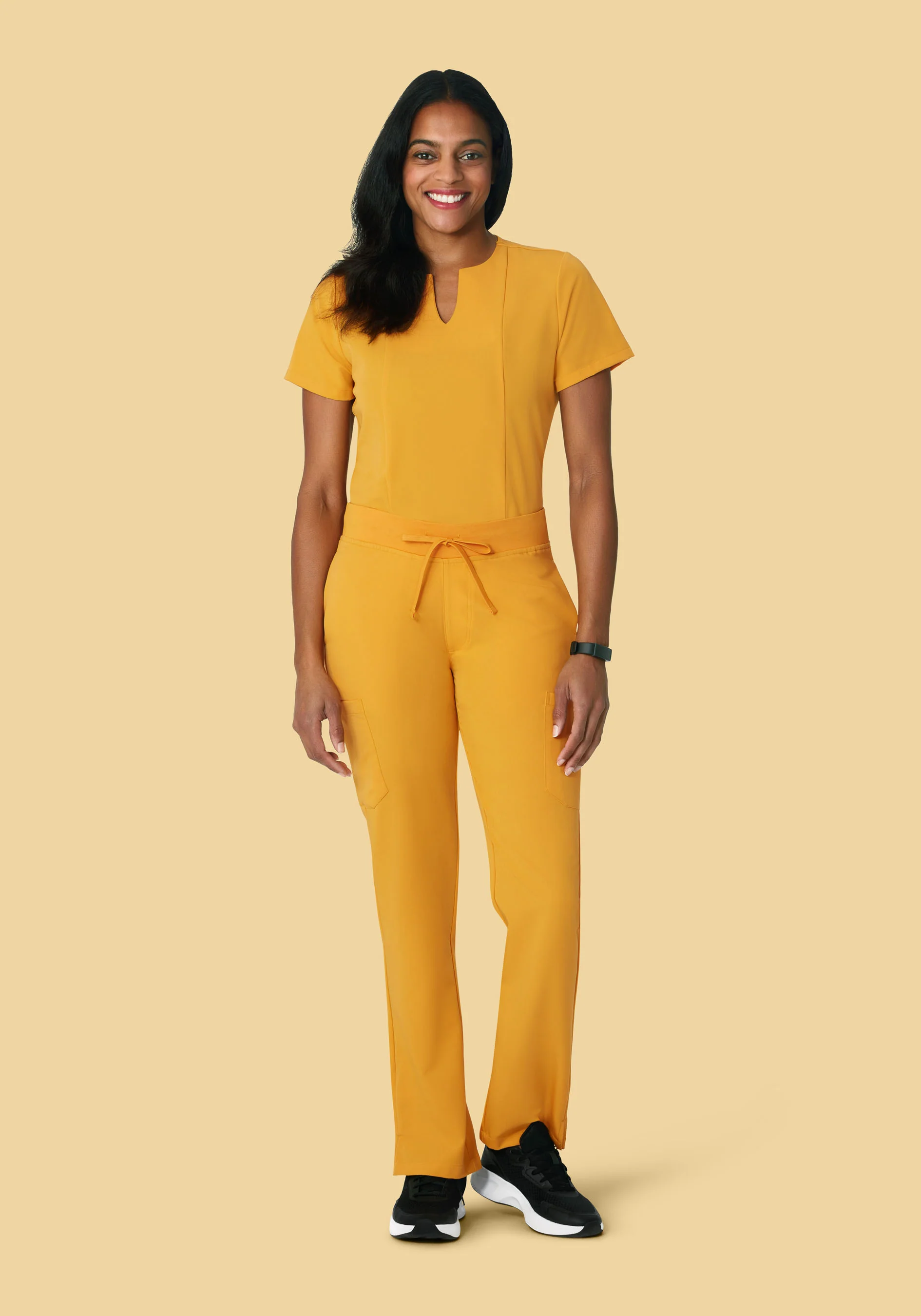 5 Pocket Notch Neck Top Honey - Image 3