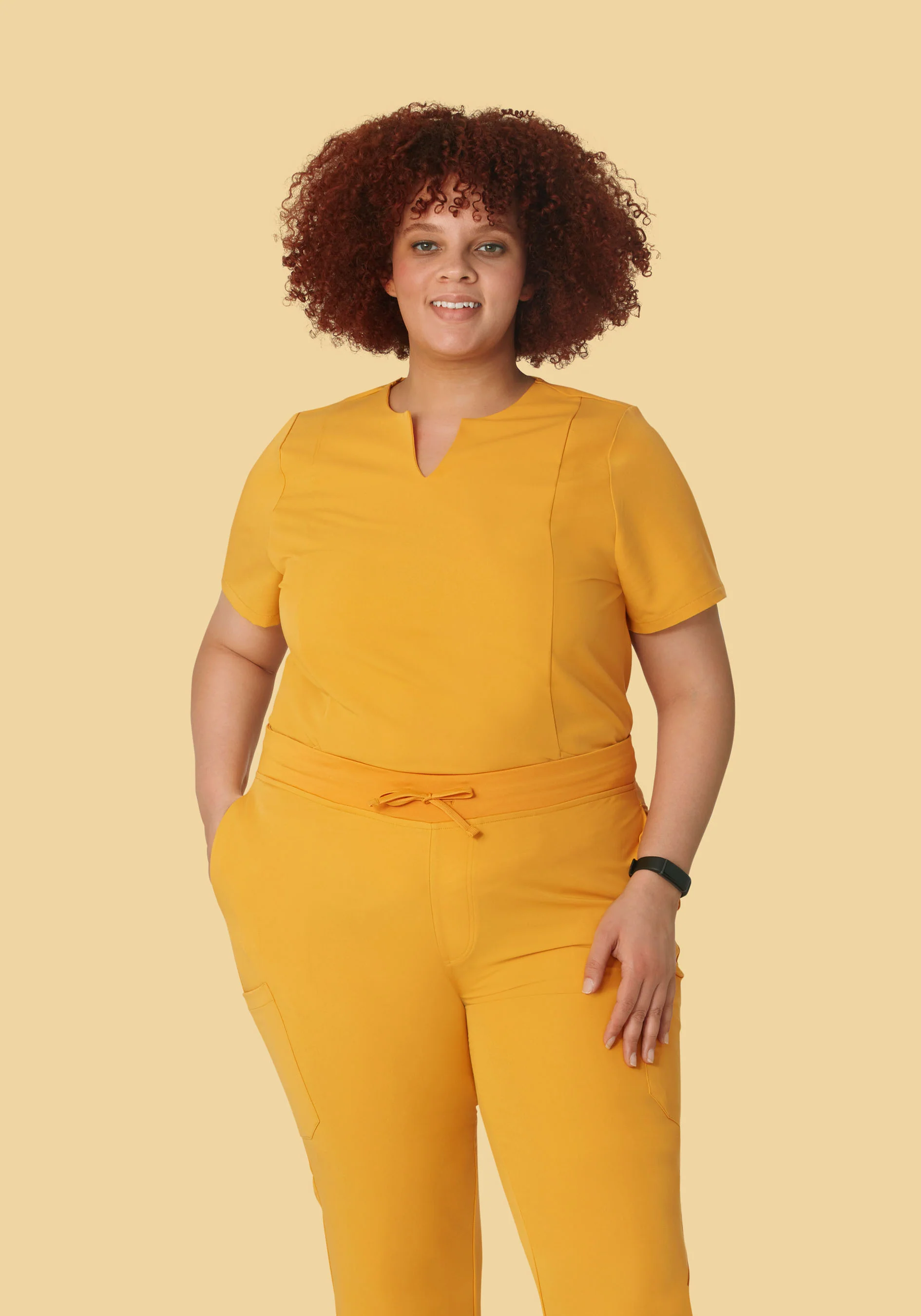 5 Pocket Notch Neck Top Honey - Image 5