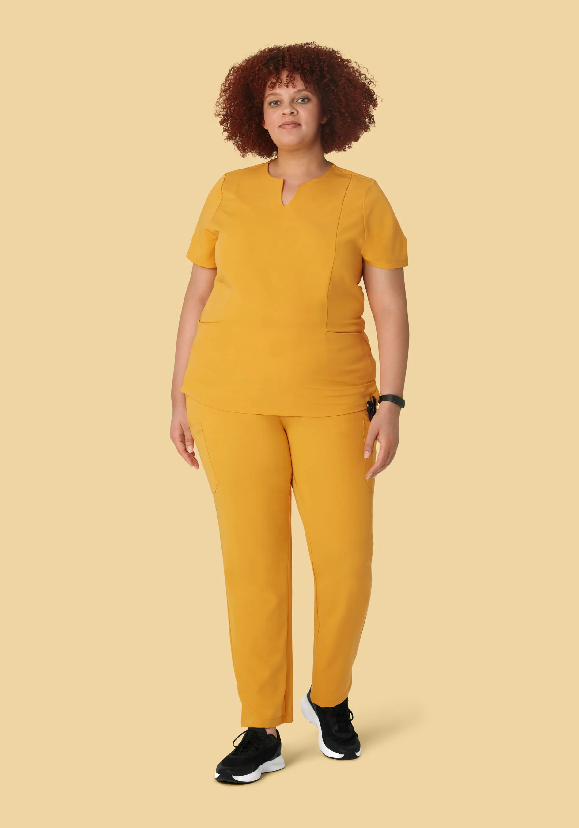 5 Pocket Notch Neck Top Honey - Image 7