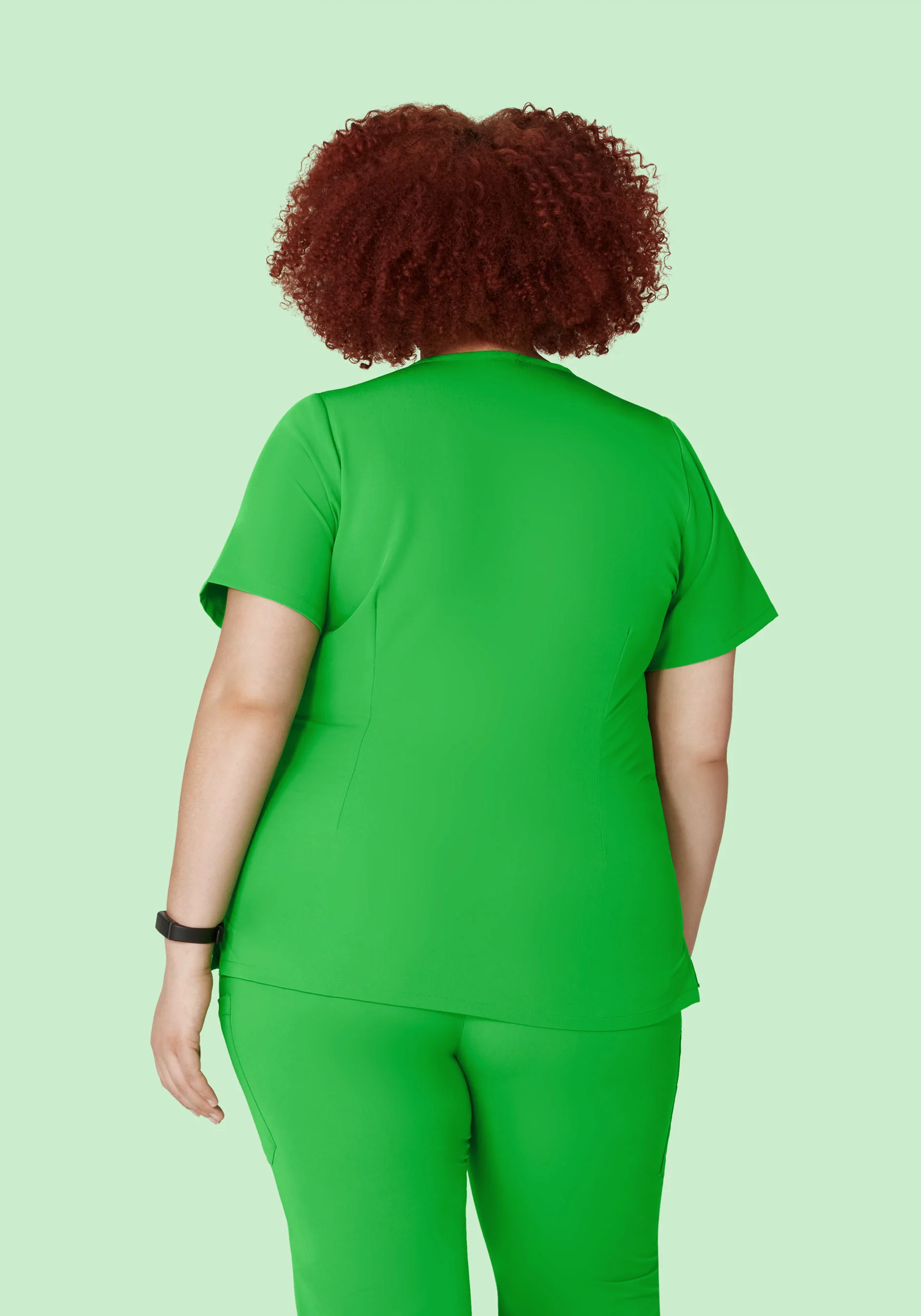 5 Pocket Notch Neck Top Kelly Green - Image 9