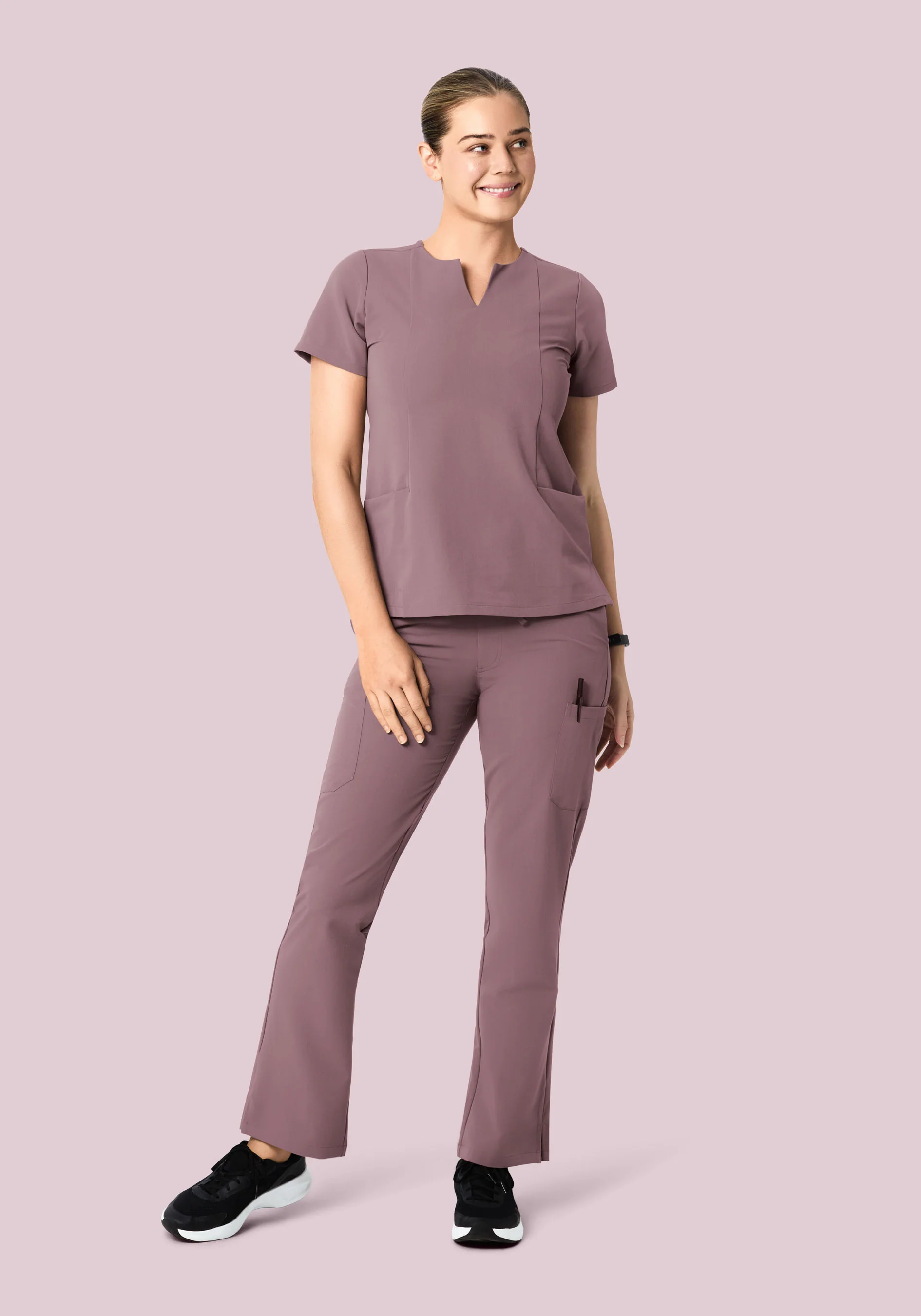 5 Pocket Notch Neck Top Moondust - Image 3