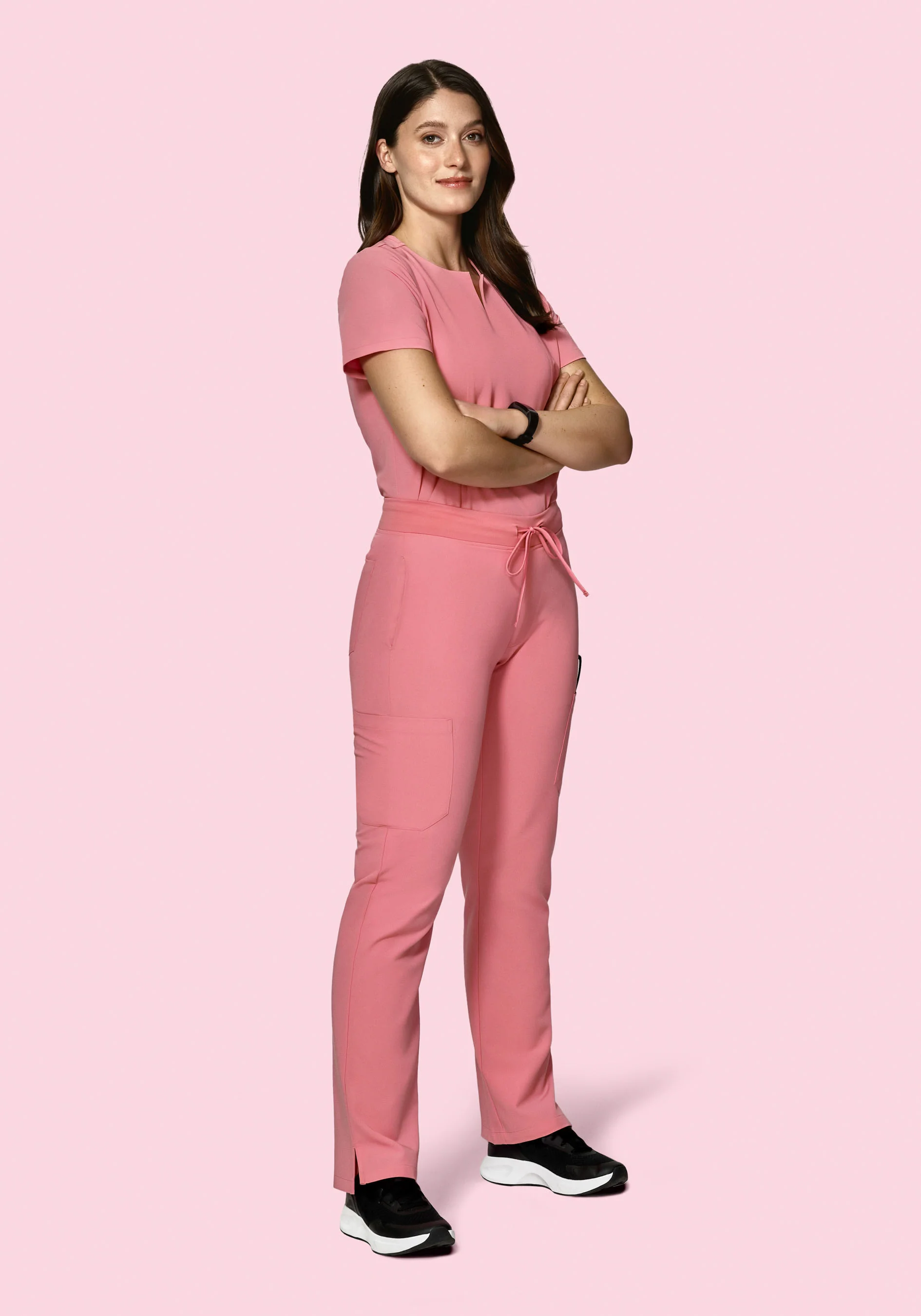 5 Pocket Notch Neck Top Peony - Image 3