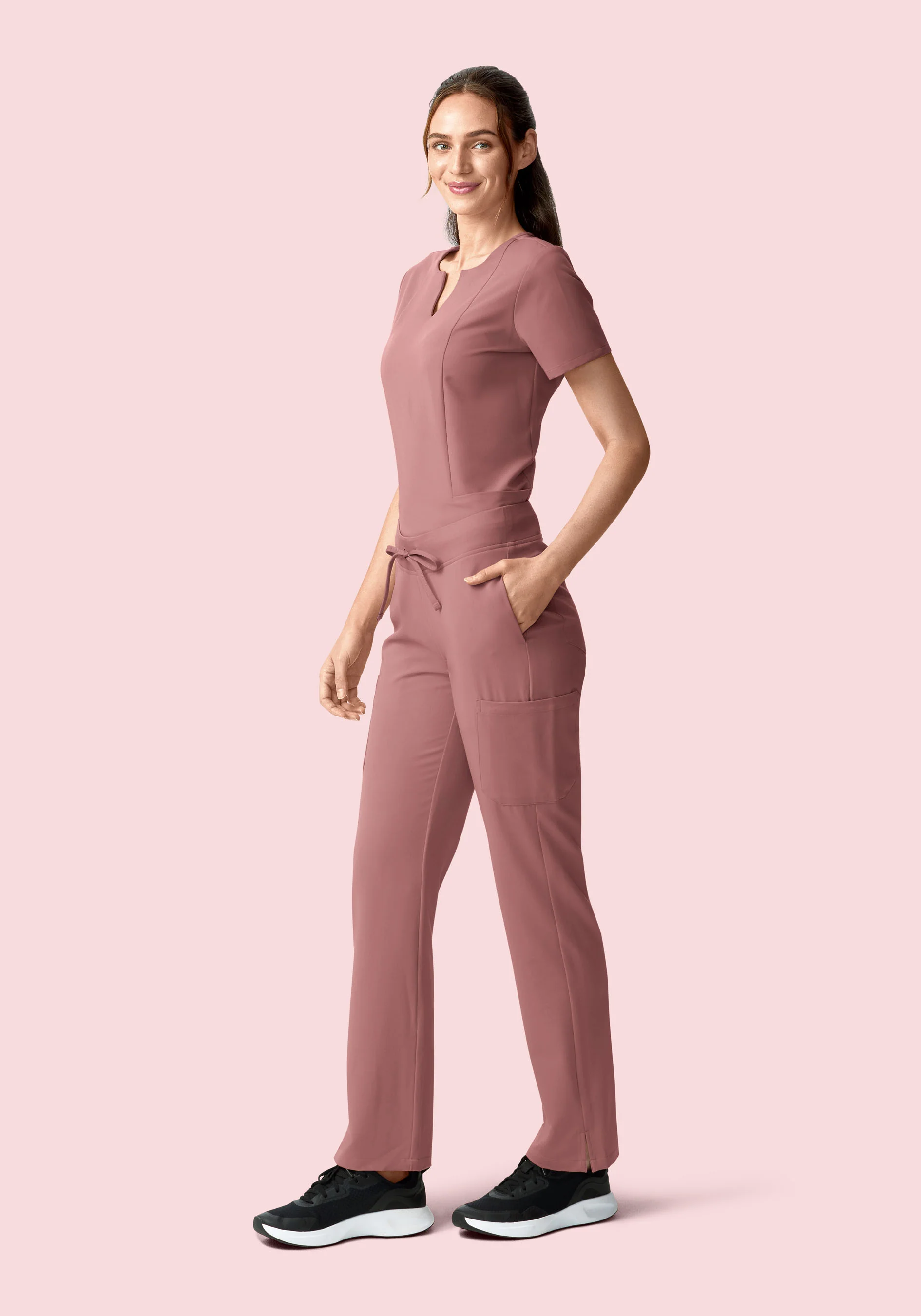 5 Pocket Notch Neck Top Sienna - Image 3