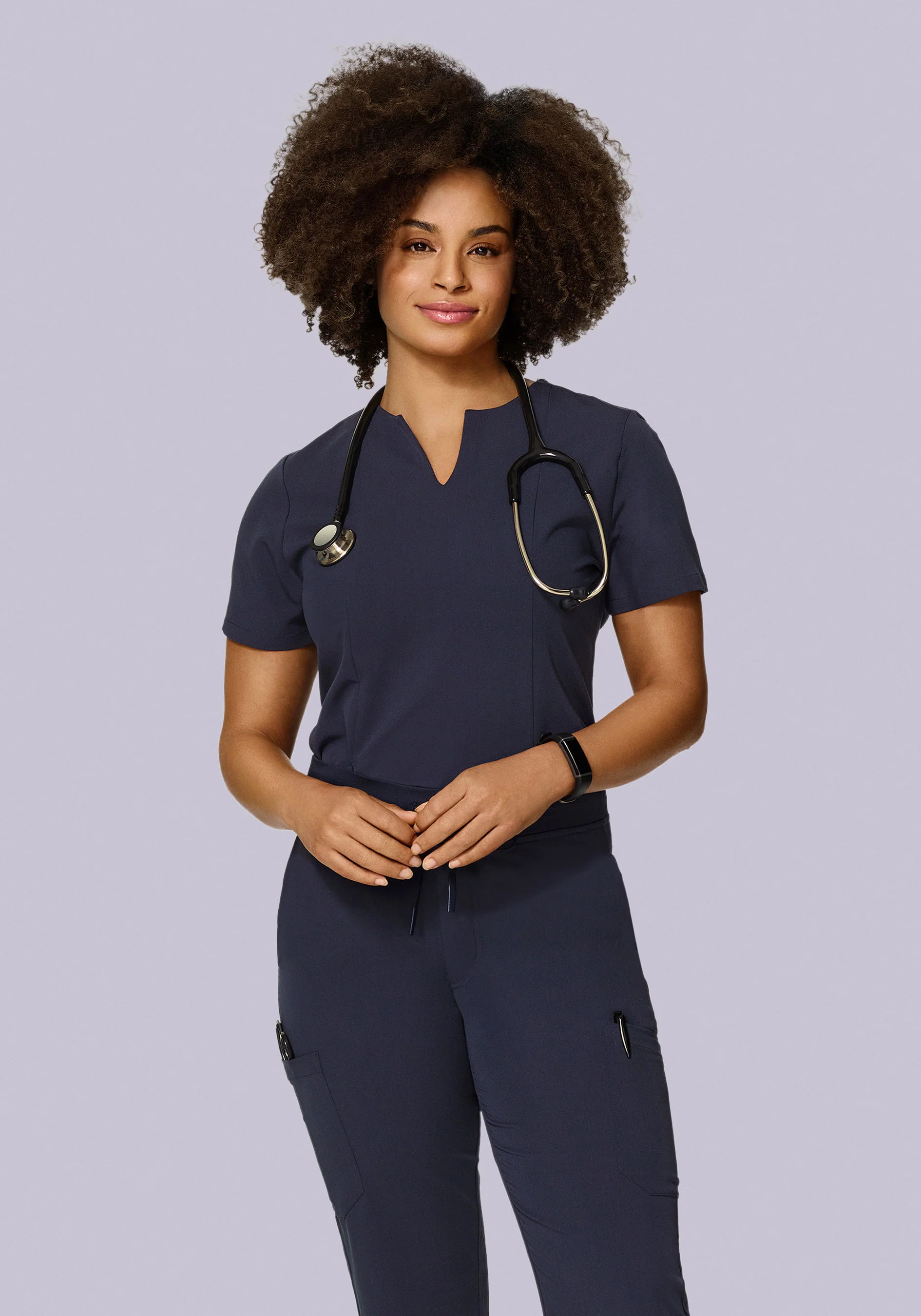 5 Pocket Notch Neck Top Steel - Image 2