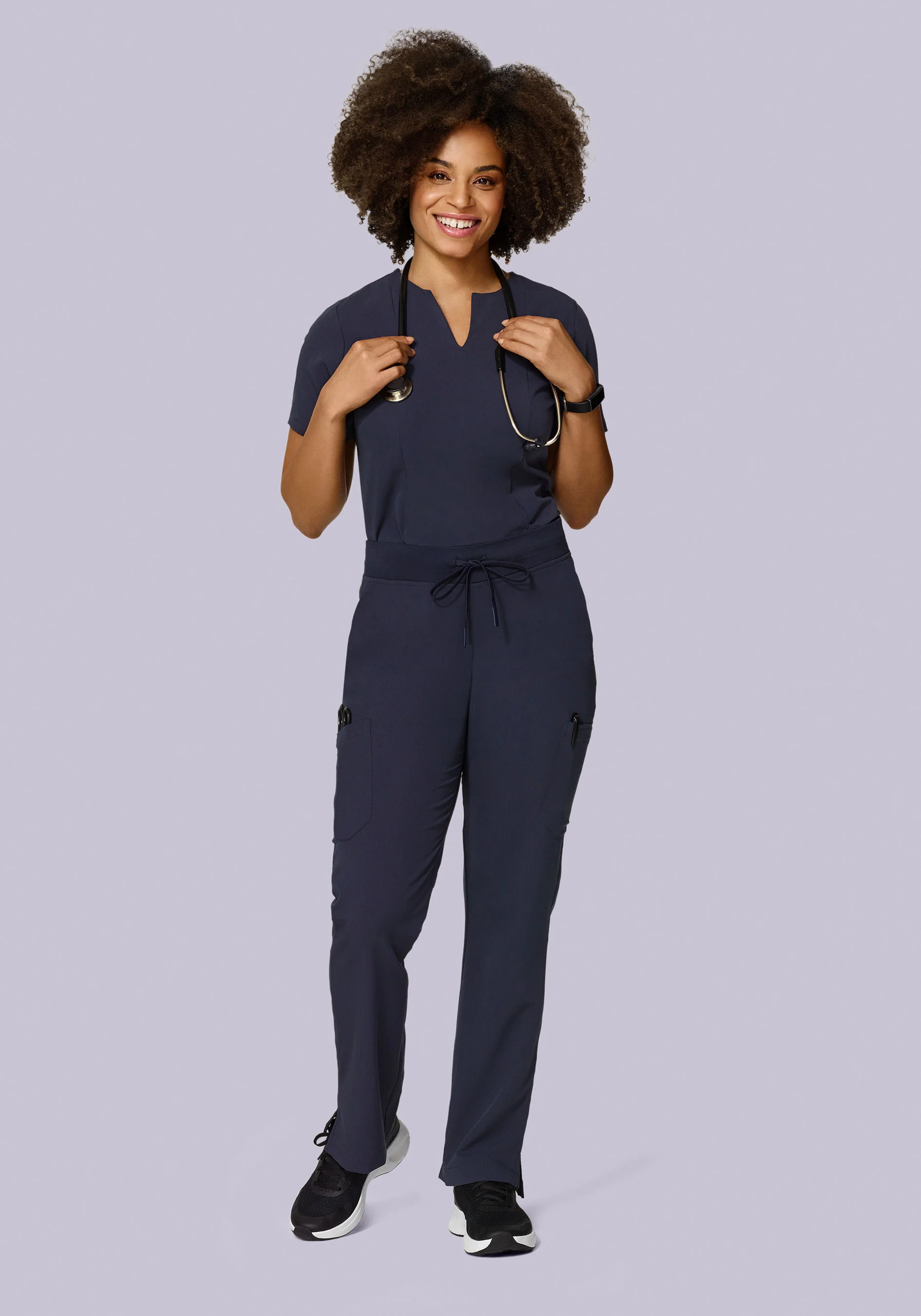 5 Pocket Notch Neck Top Steel - Image 3