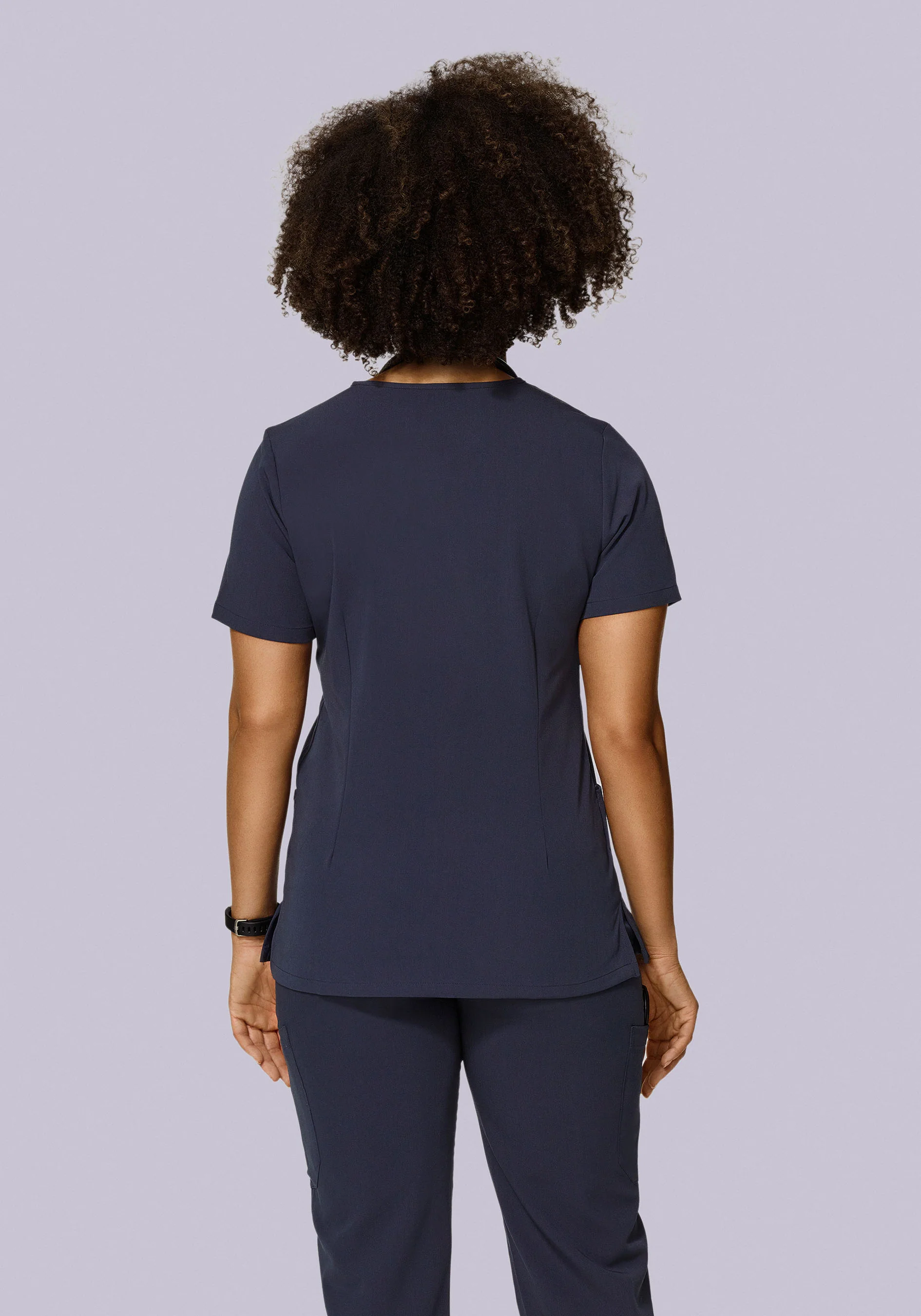5 Pocket Notch Neck Top Steel - Image 4