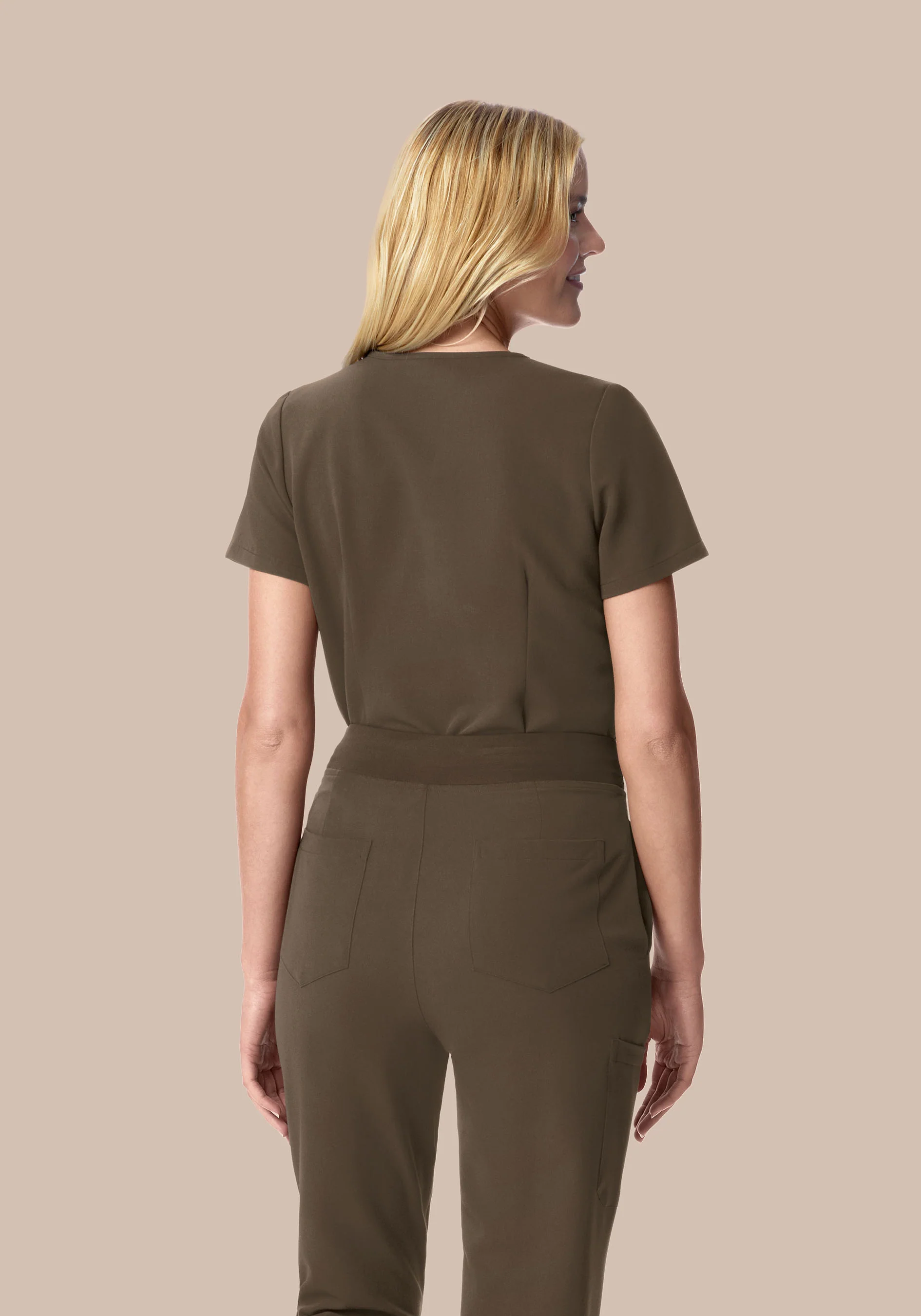 5 Pocket Notch Neck Top Truffle - Image 2