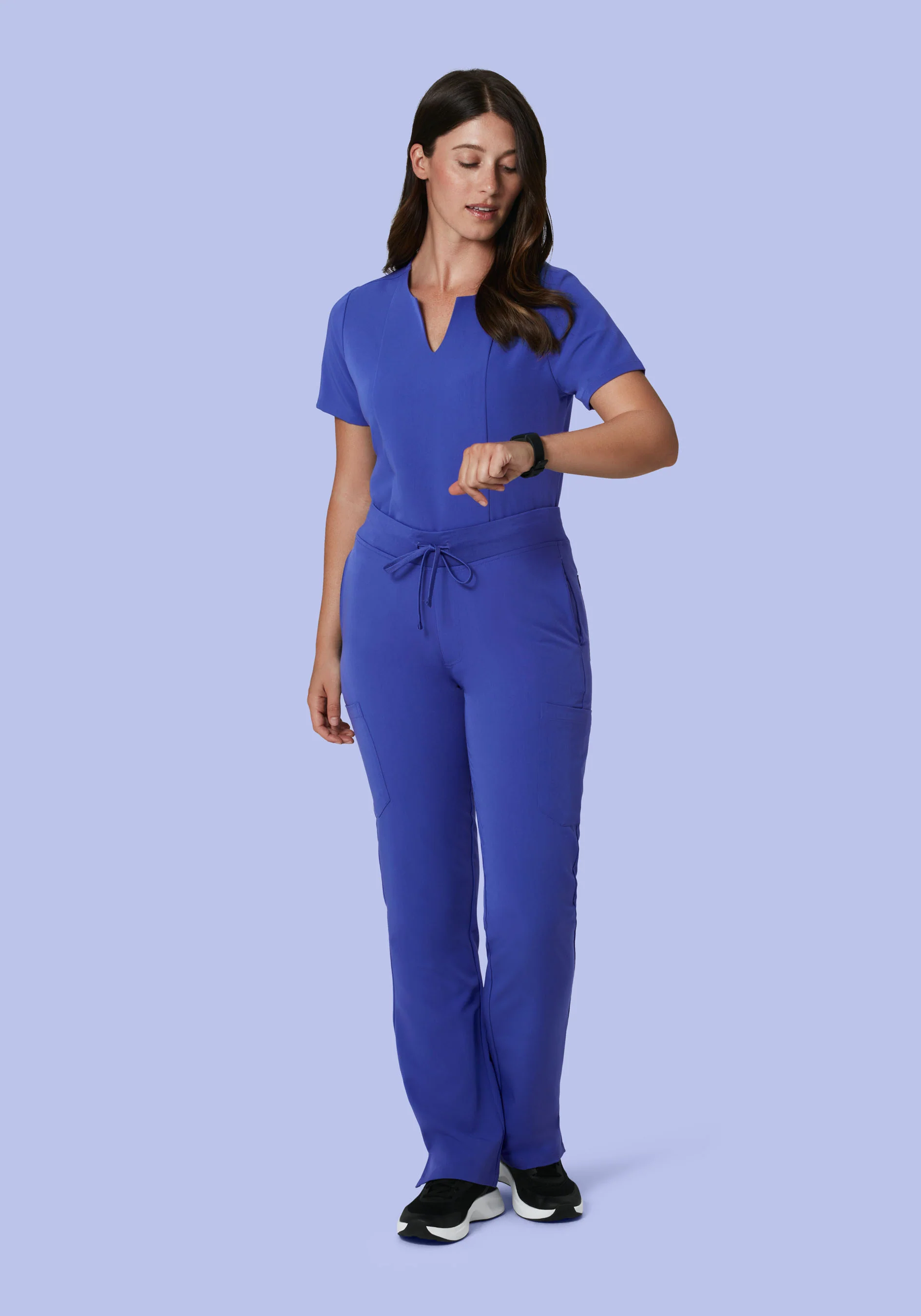 5 Pocket Notch Neck Top Very Peri - Image 3
