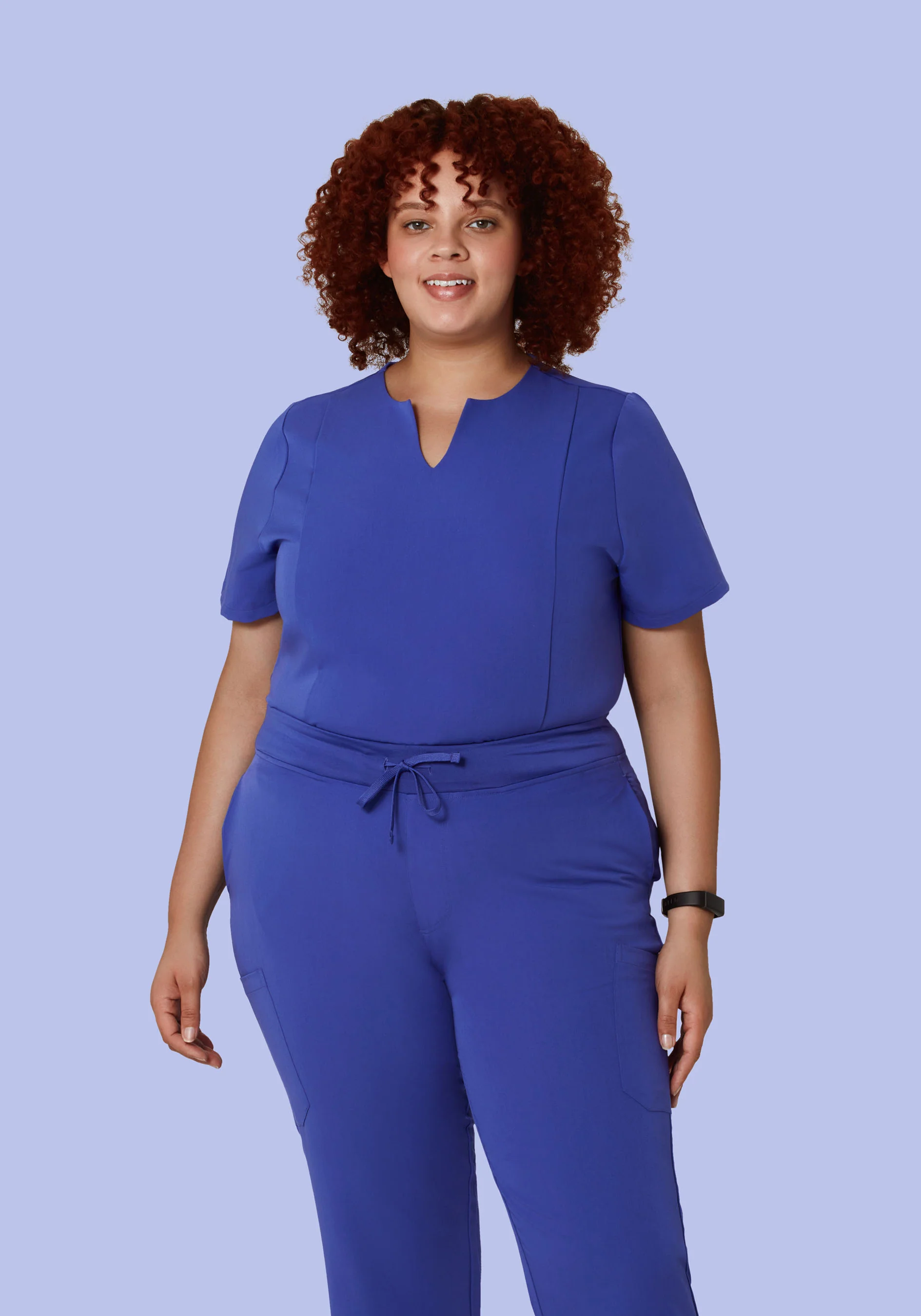5 Pocket Notch Neck Top Very Peri - Image 7