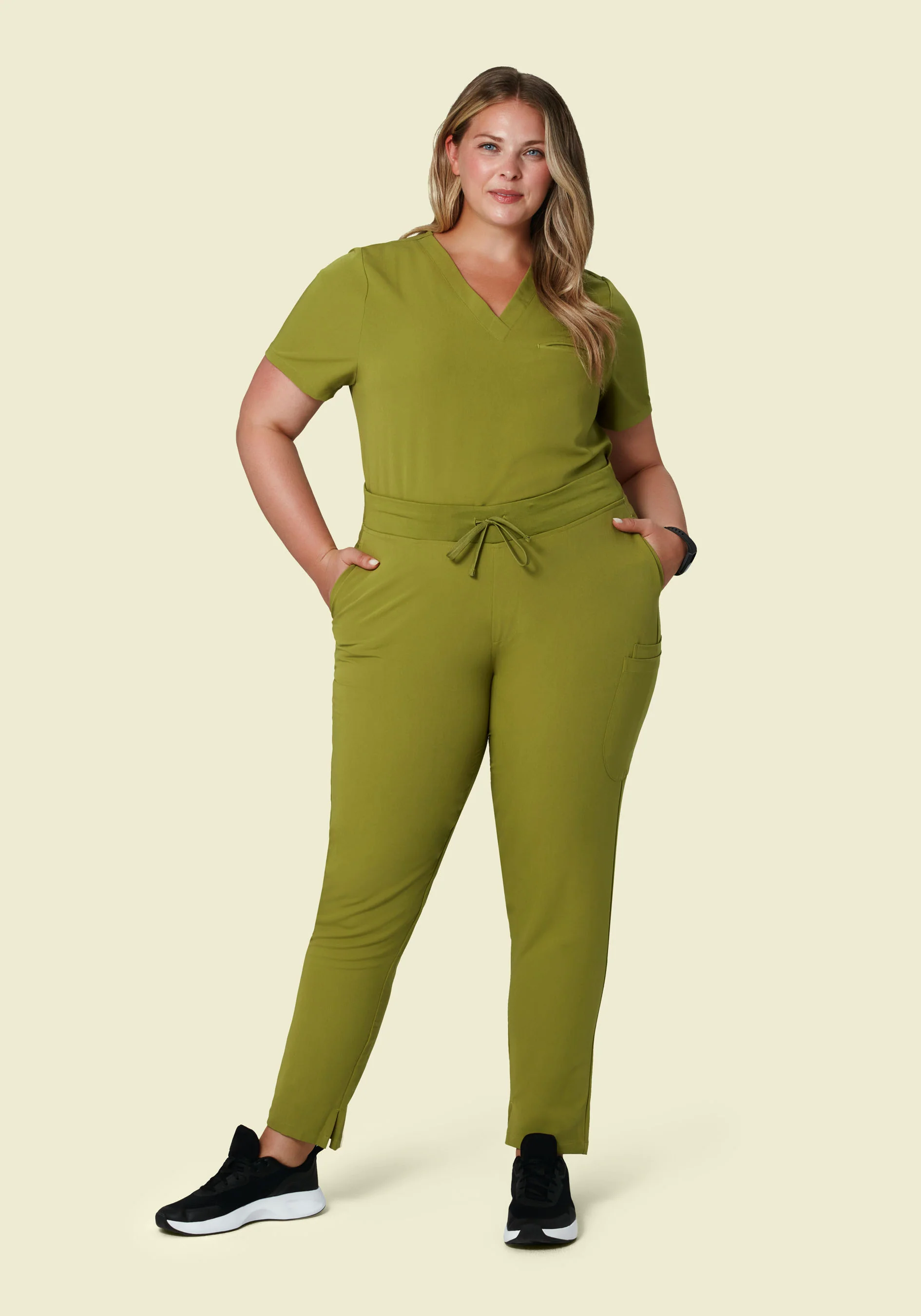6 Pocket Slim Pants Avocado - Image 6
