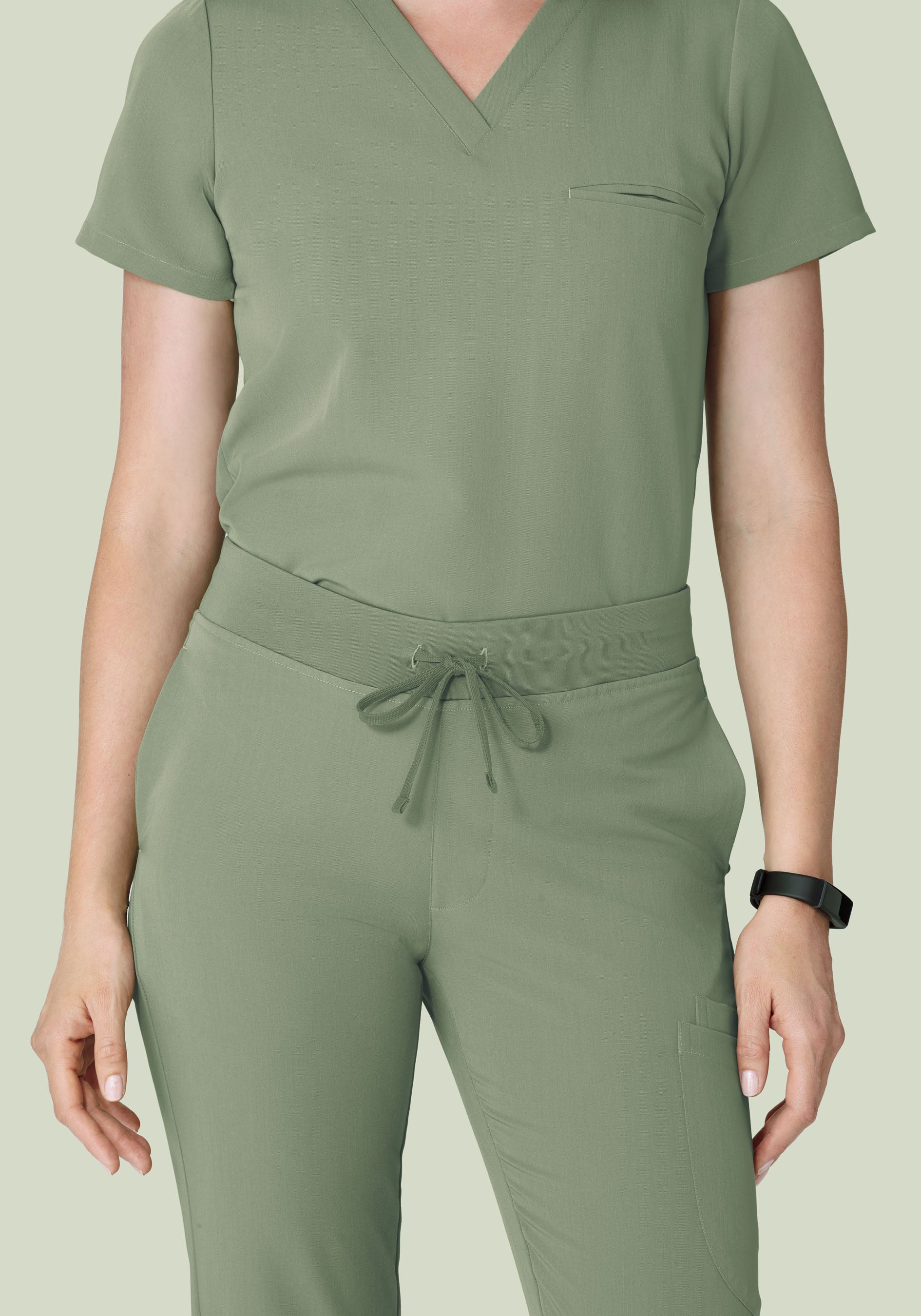 6 Pocket Slim Pants Cool Sage - Image 3