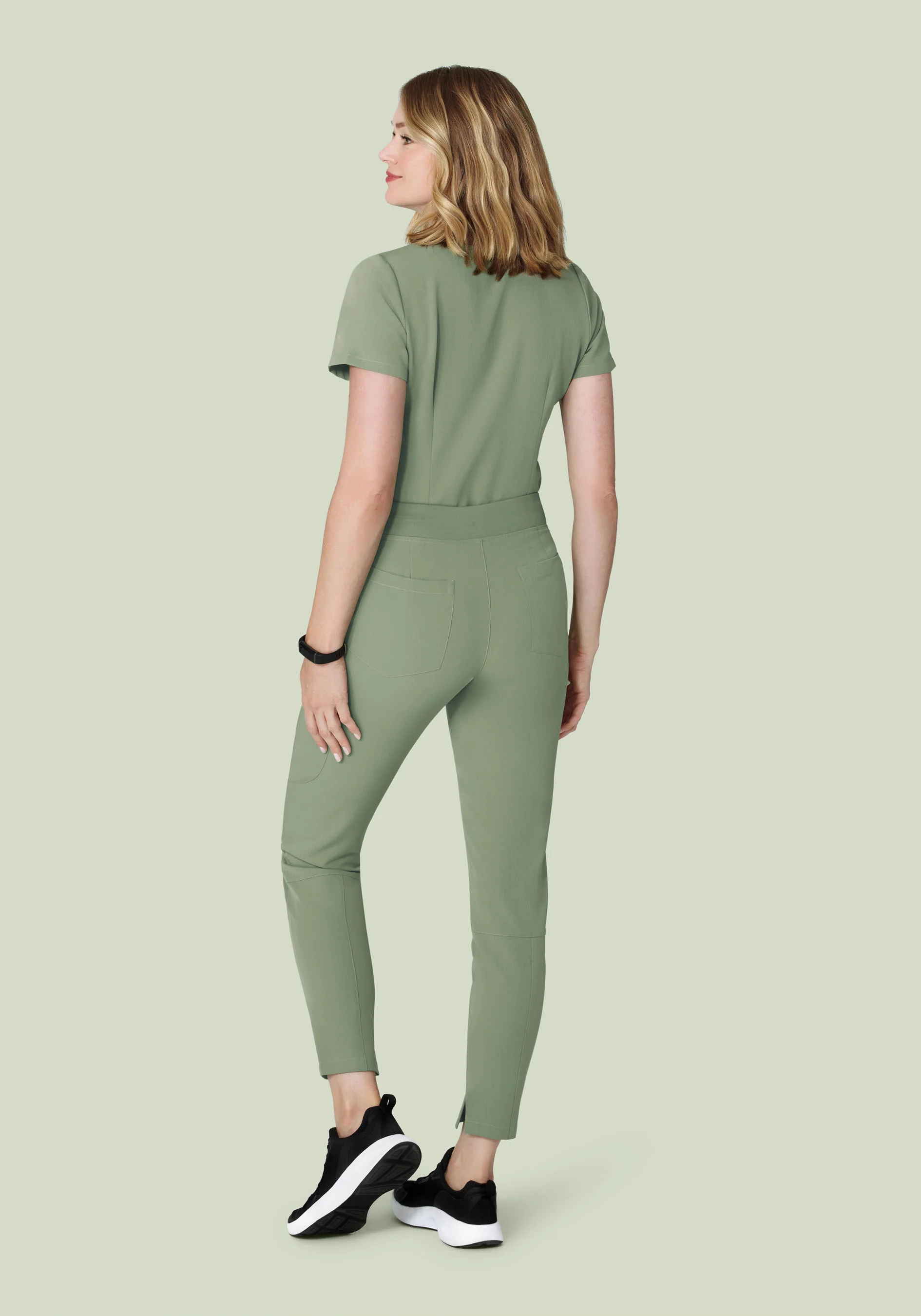 6 Pocket Slim Pants Cool Sage - Image 4