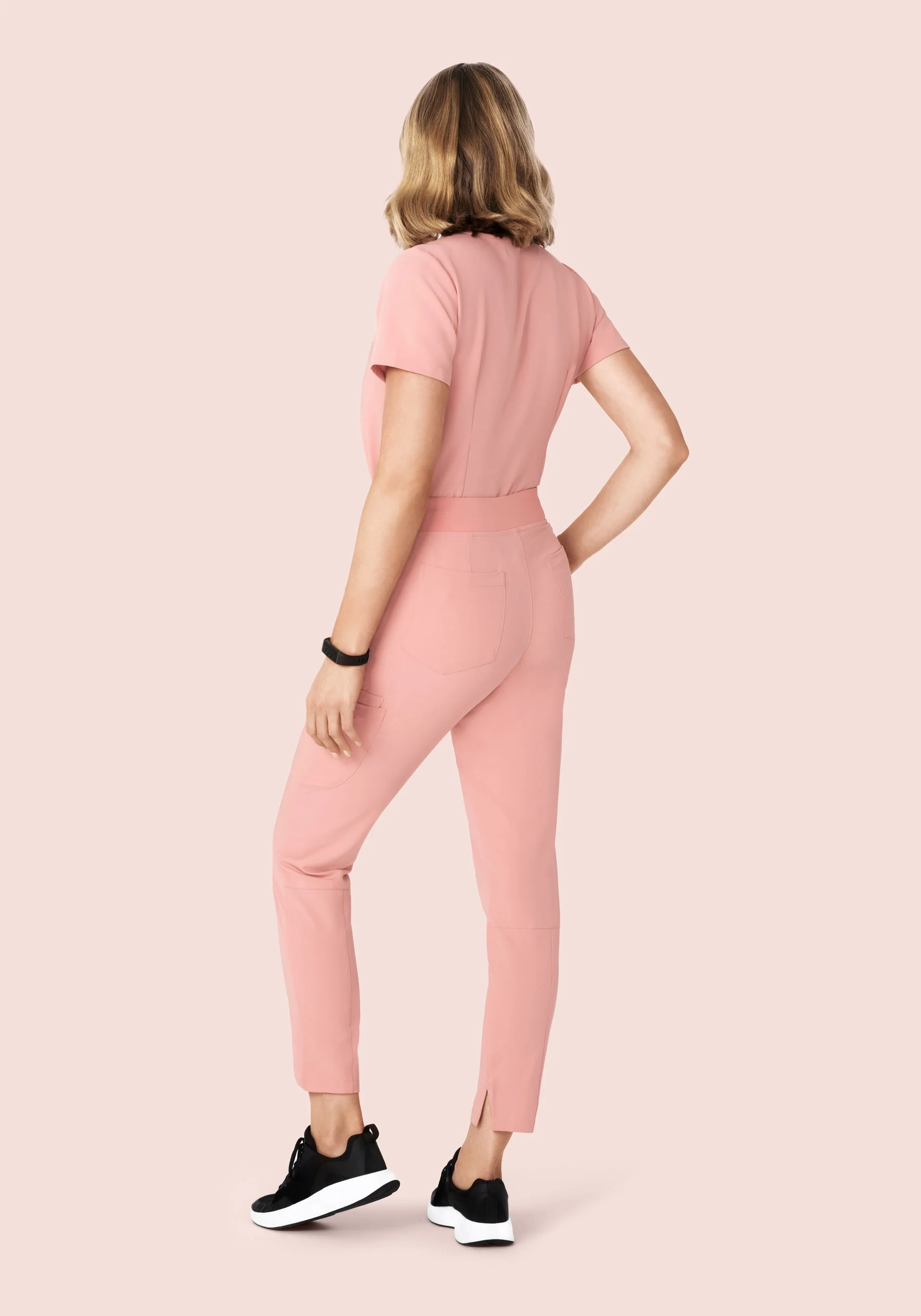 6 Pocket Slim Pants Dusty Pink - Image 4