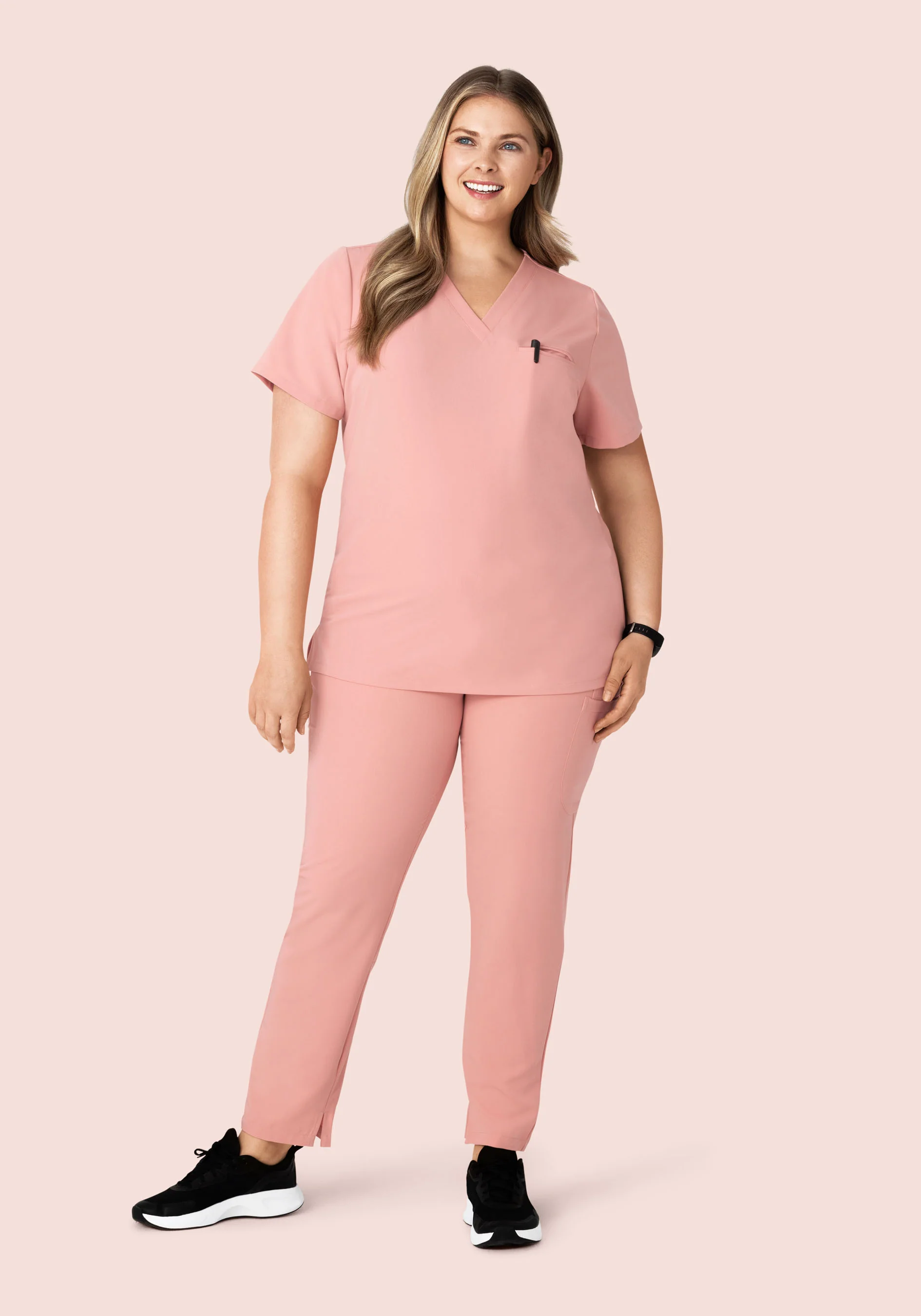 6 Pocket Slim Pants Dusty Pink - Image 7