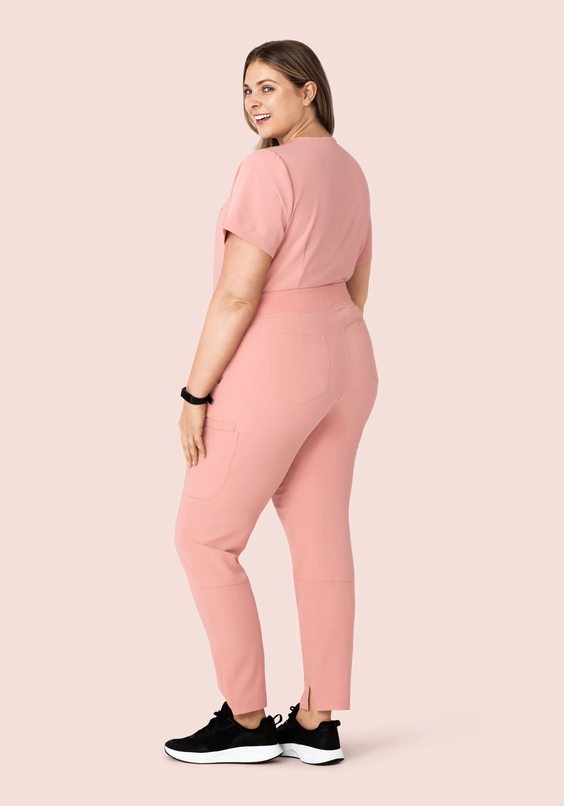 6 Pocket Slim Pants Dusty Pink - Image 8