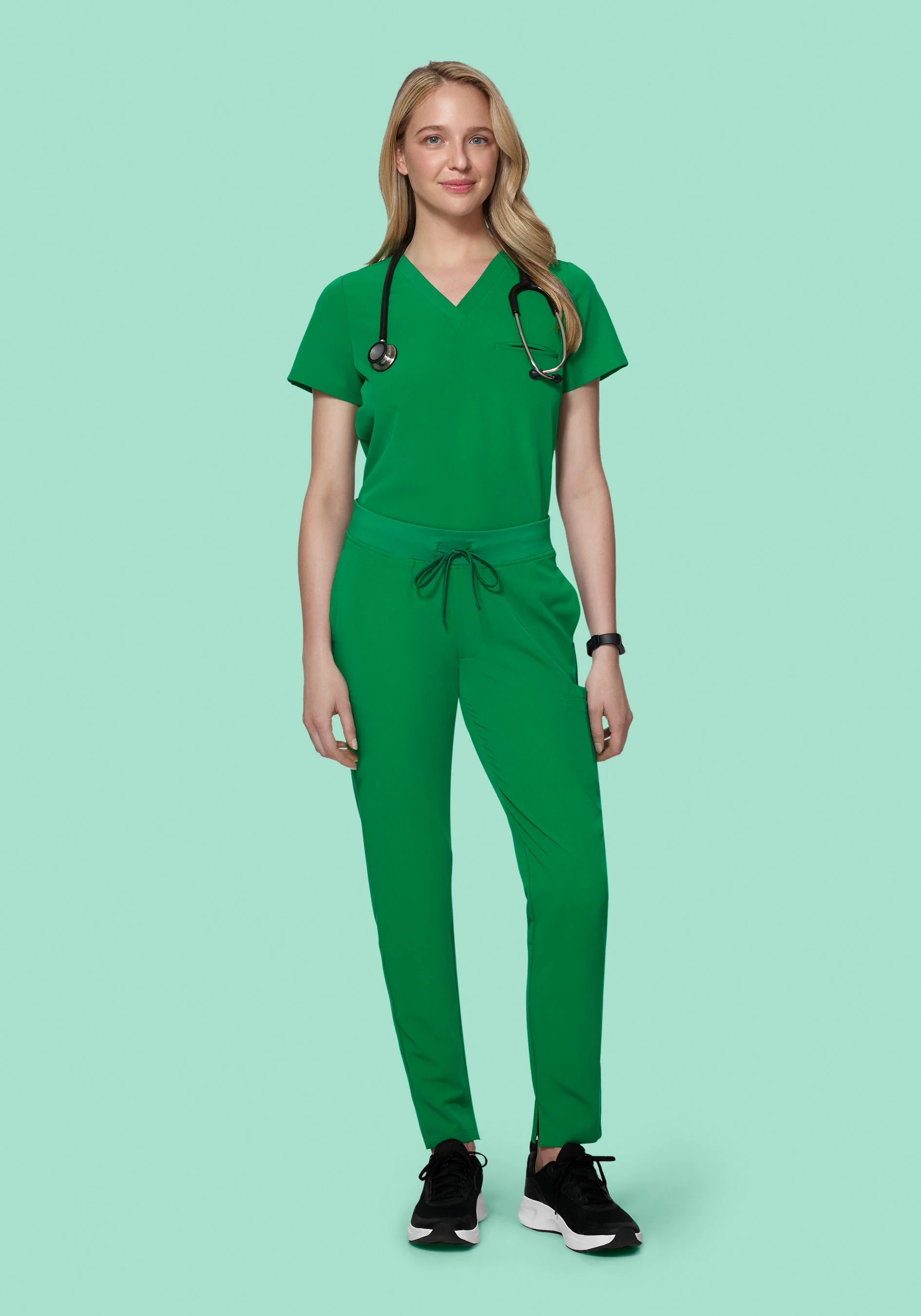 6 Pocket Slim Pants Emerald - Image 2