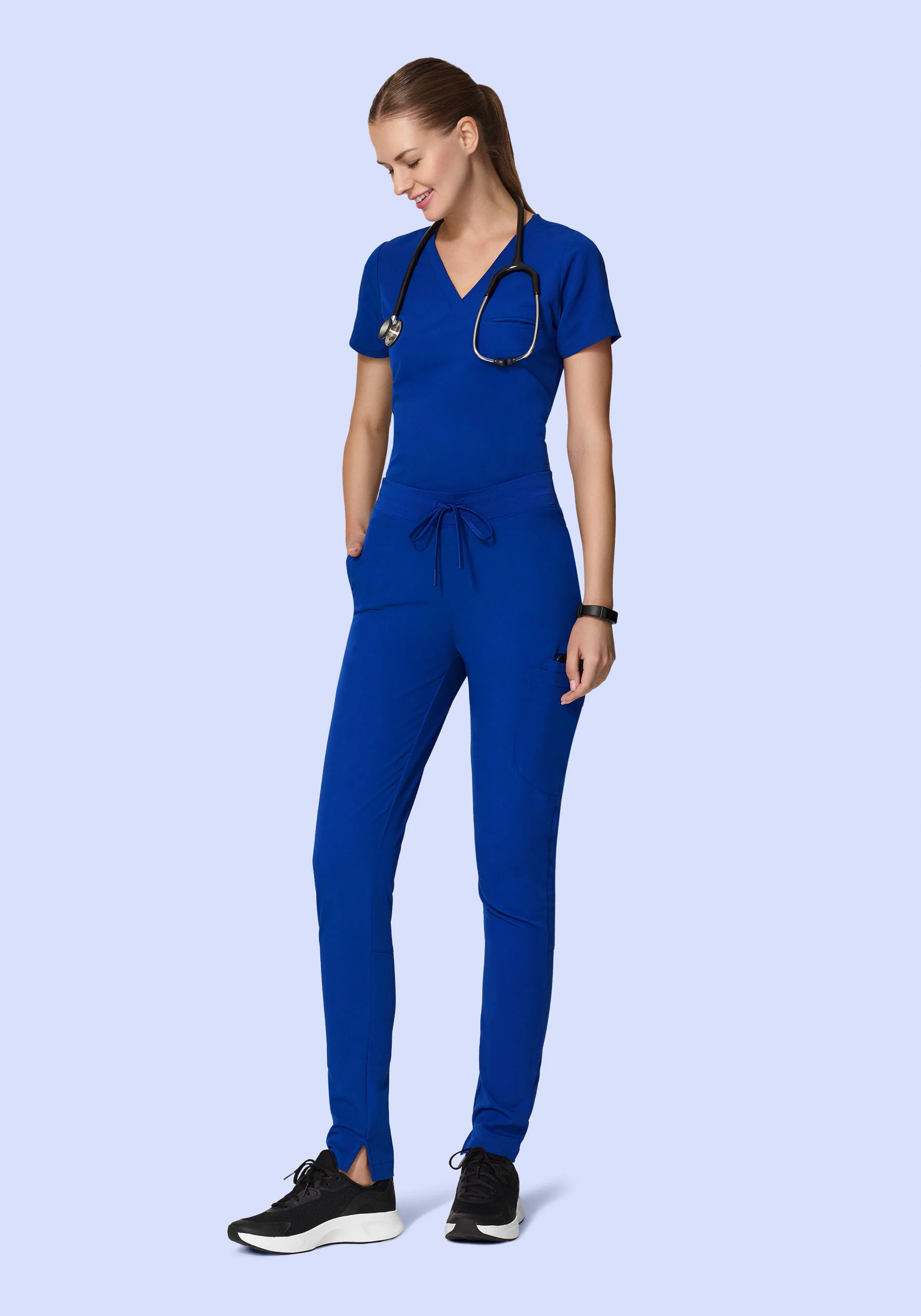 6 Pocket Slim Pants Galaxy Blue - Image 3