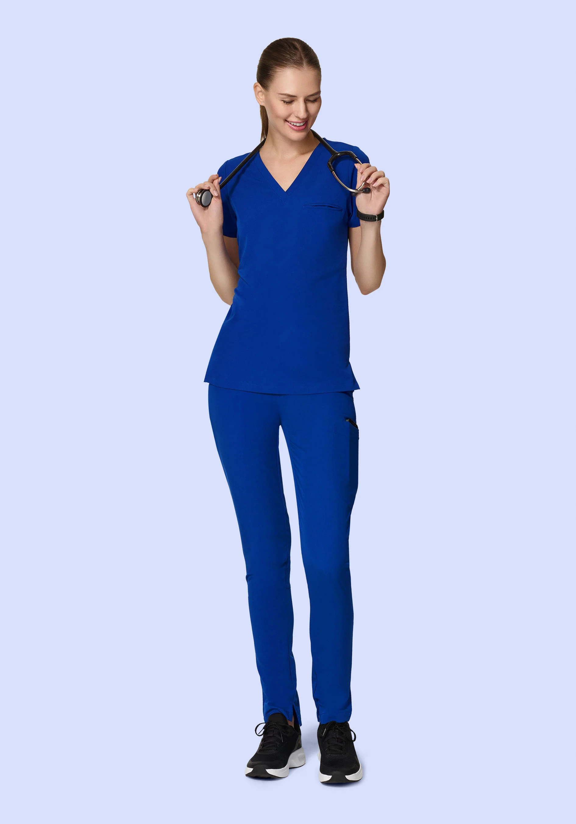 6 Pocket Slim Pants Galaxy Blue - Image 4