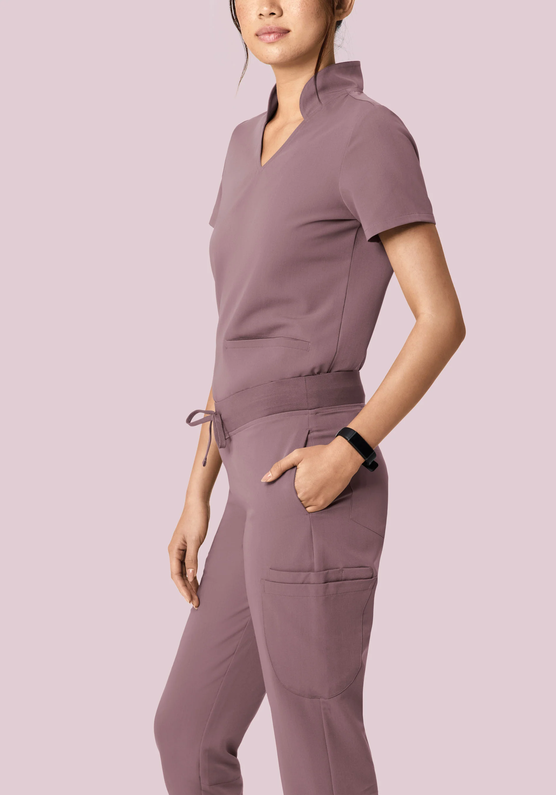 6 Pocket Slim Pants Moondust - Image 3