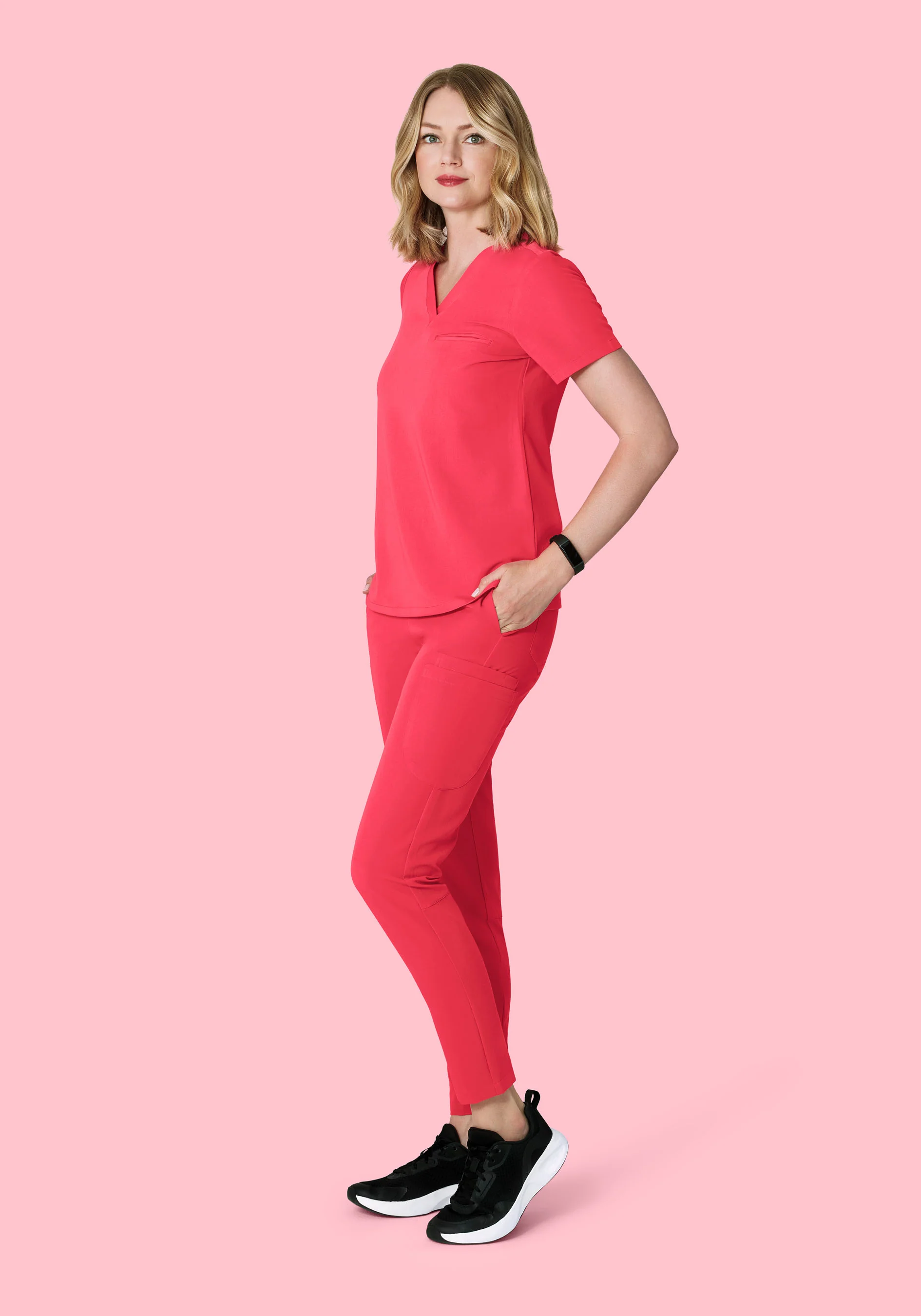 6 Pocket Slim Pants Paradise Pink - Image 4