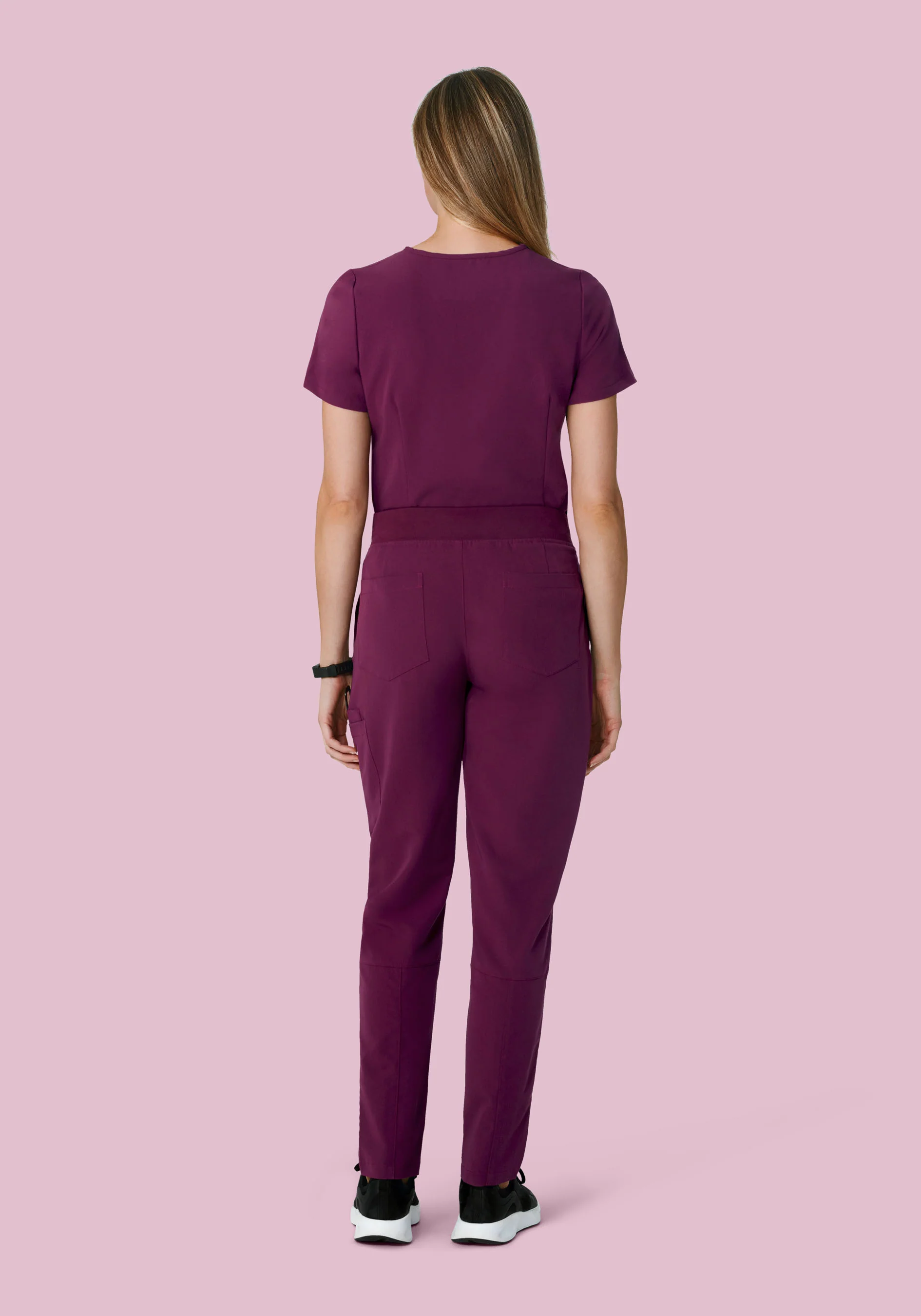 6 Pocket Slim Pants Plum - Image 4