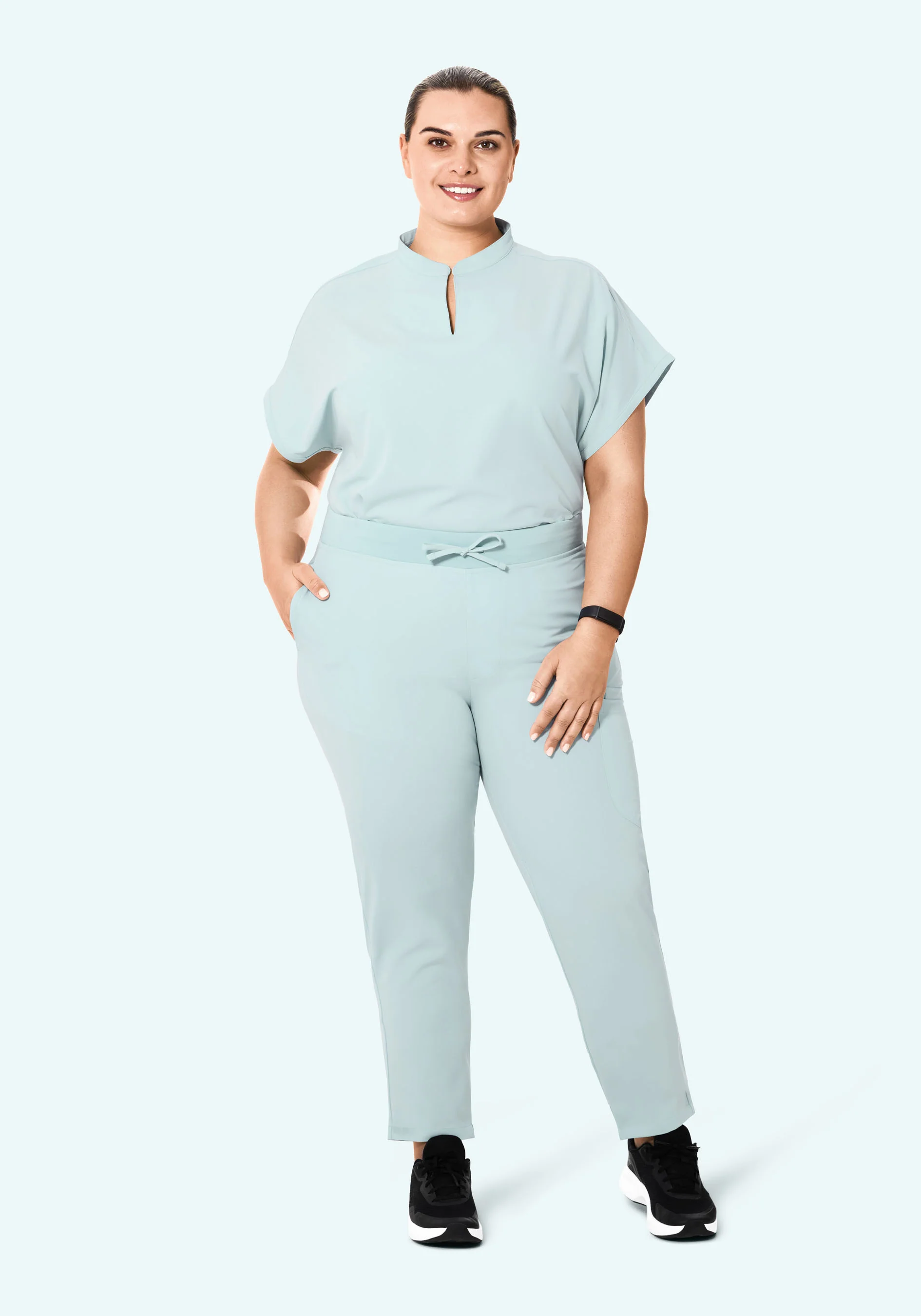 6 Pocket Slim Pants Sky - Image 7
