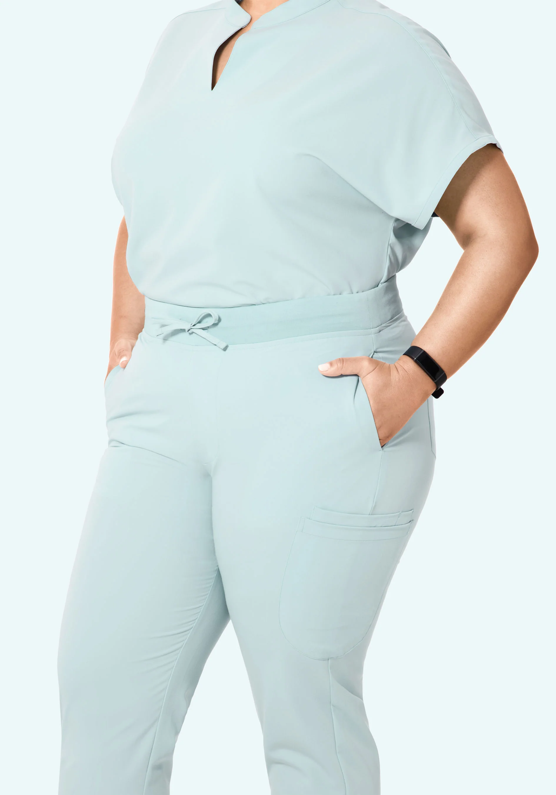 6 Pocket Slim Pants Sky - Image 9
