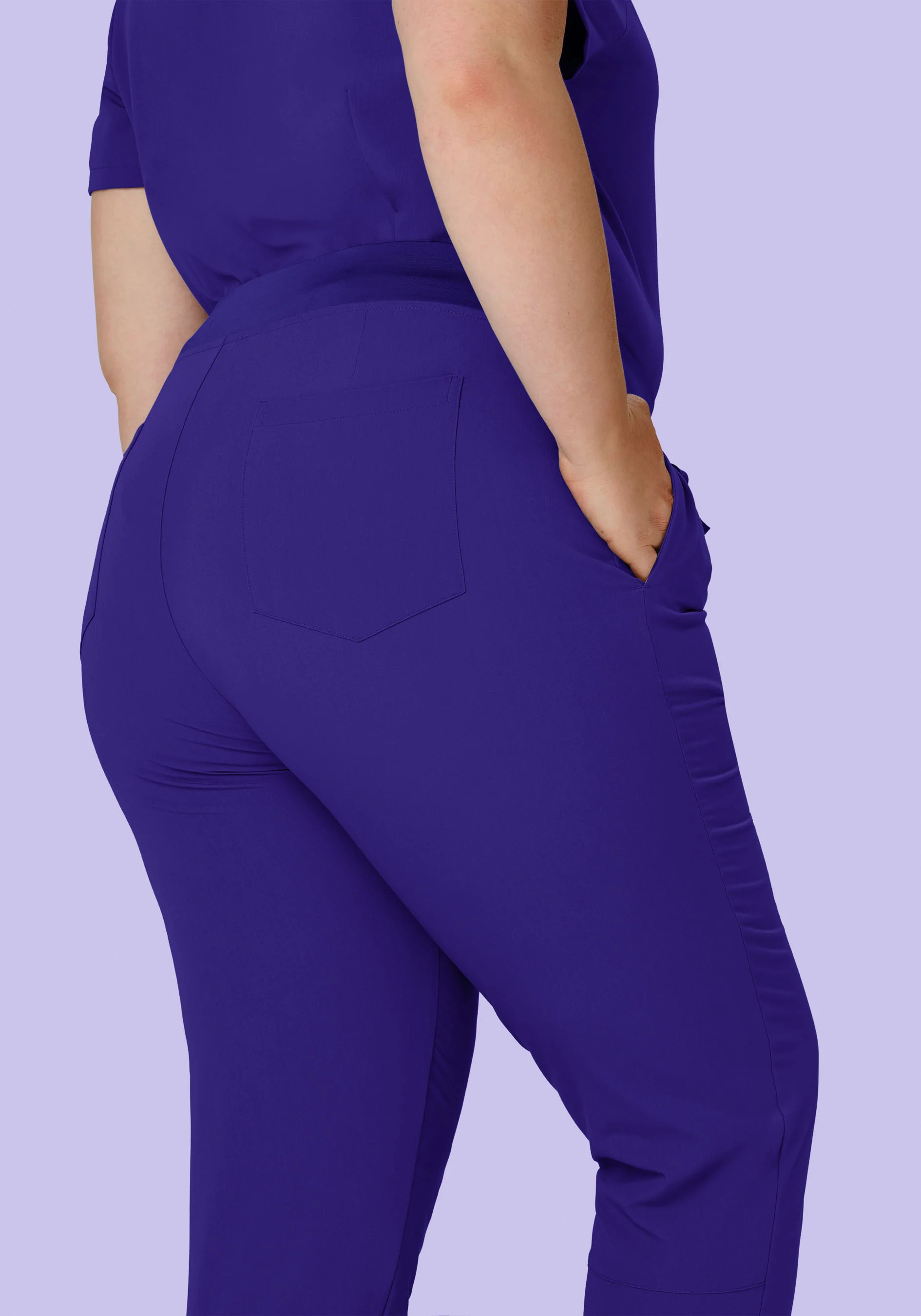 6 Pocket Slim Pants True Grape - Image 8