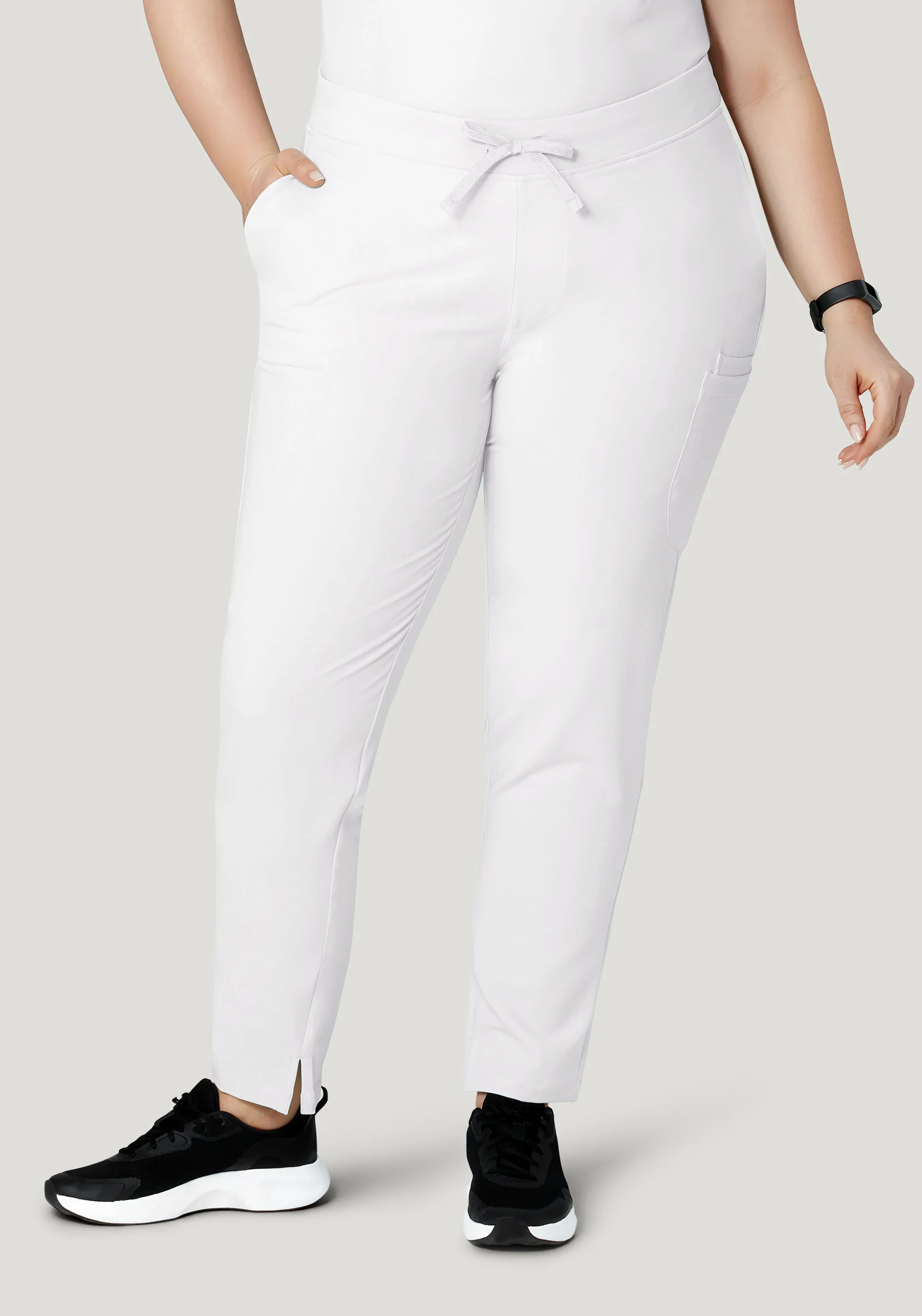 6 Pocket Slim Pants White - Image 2