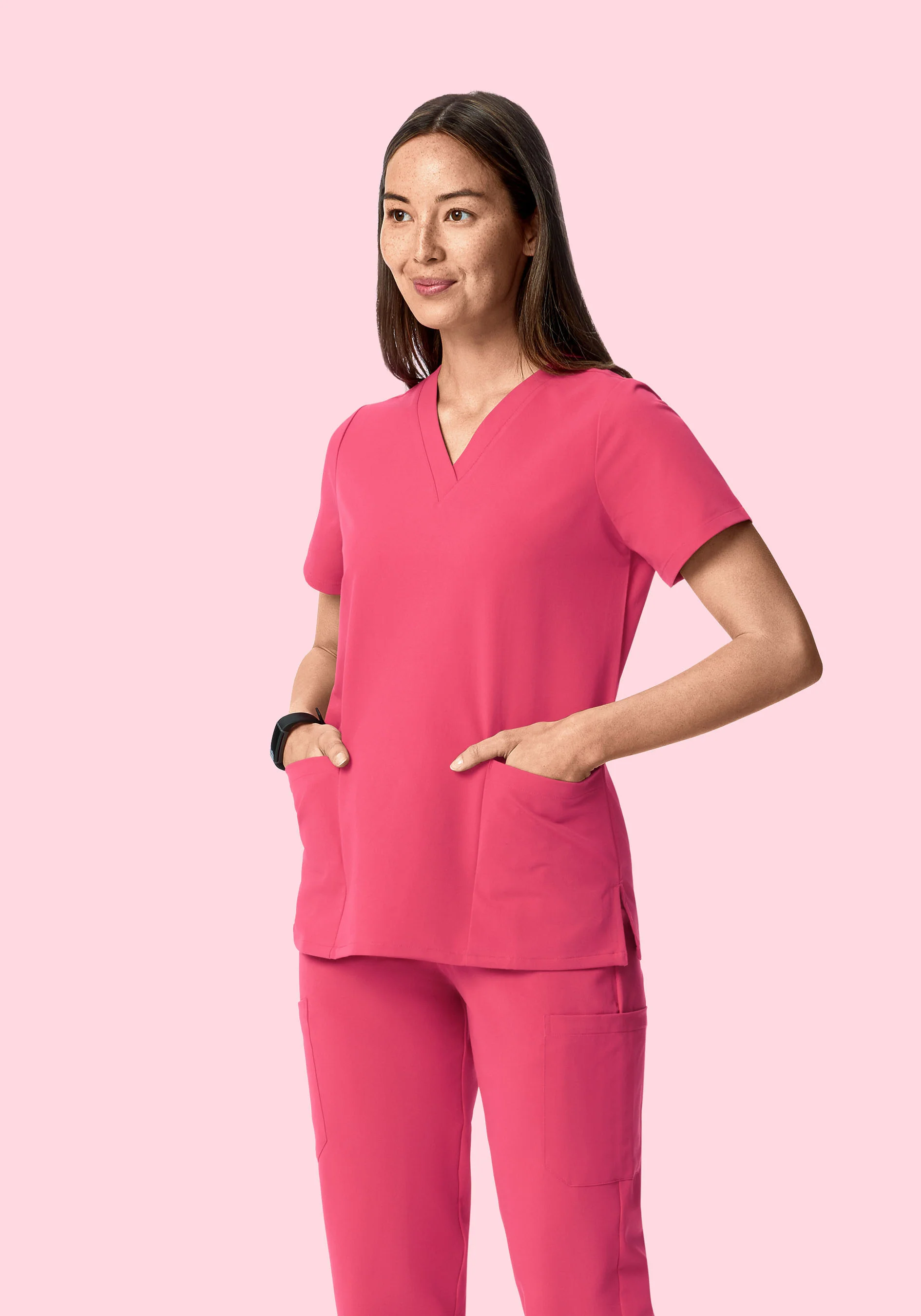 6 Pocket Top Carmine