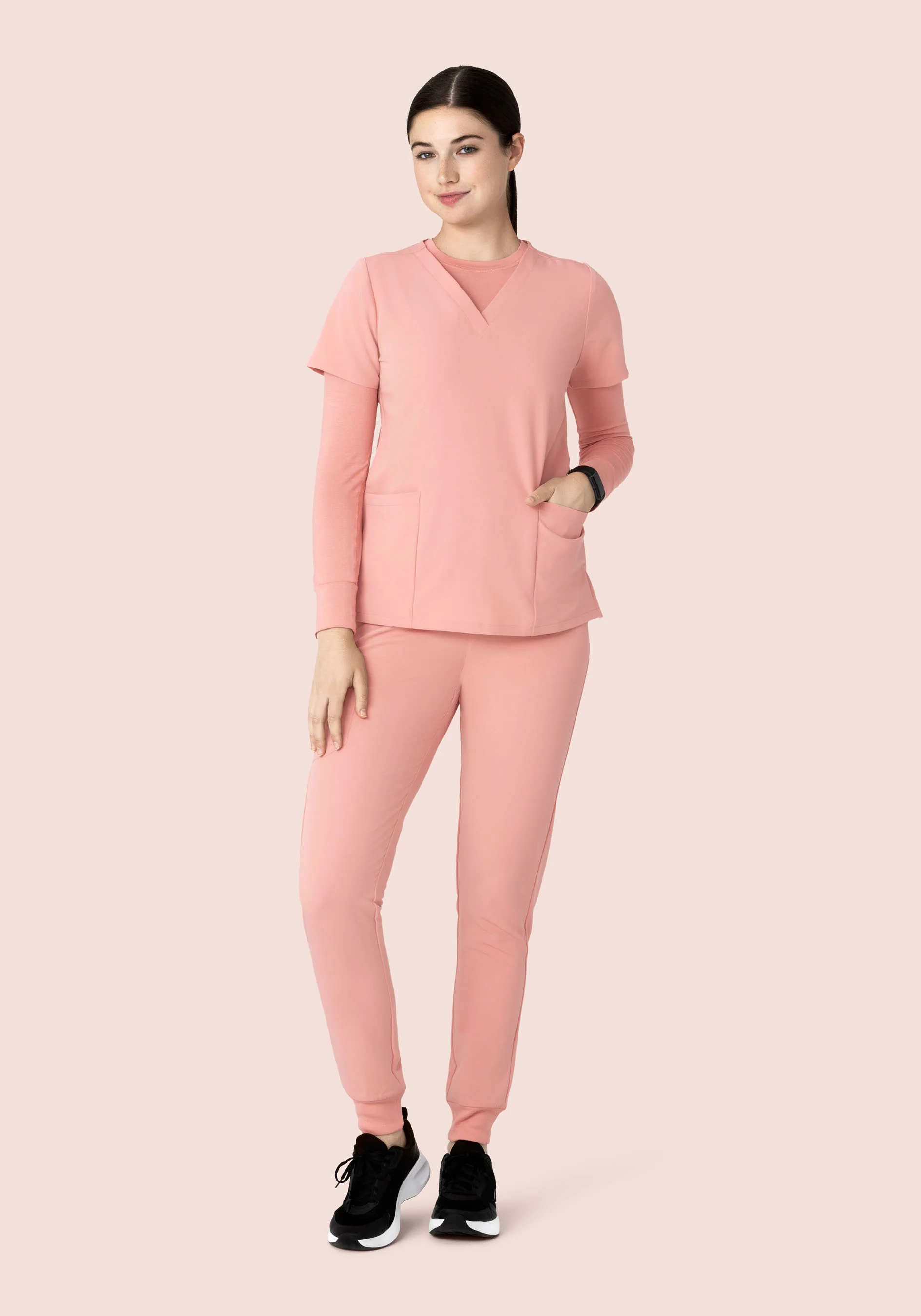 6 Pocket Top Dusty Pink - Image 4
