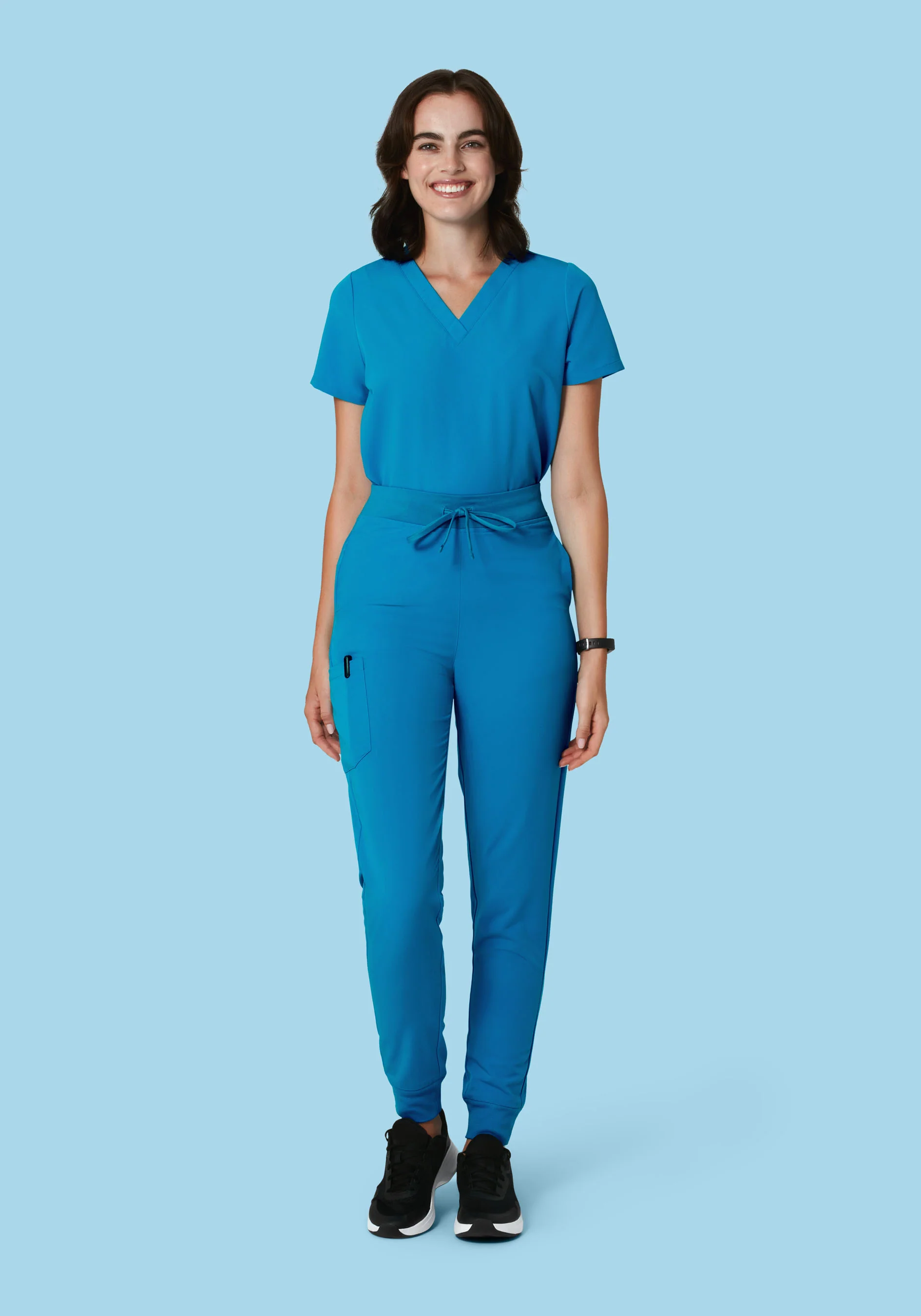 6 Pocket Top Electric Blue - Image 2
