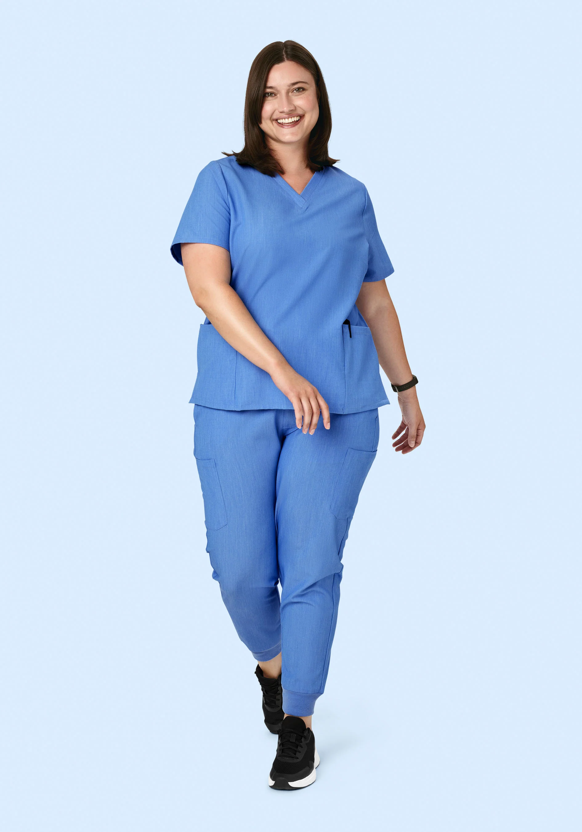 6 Pocket Top Heather Blue - Image 9