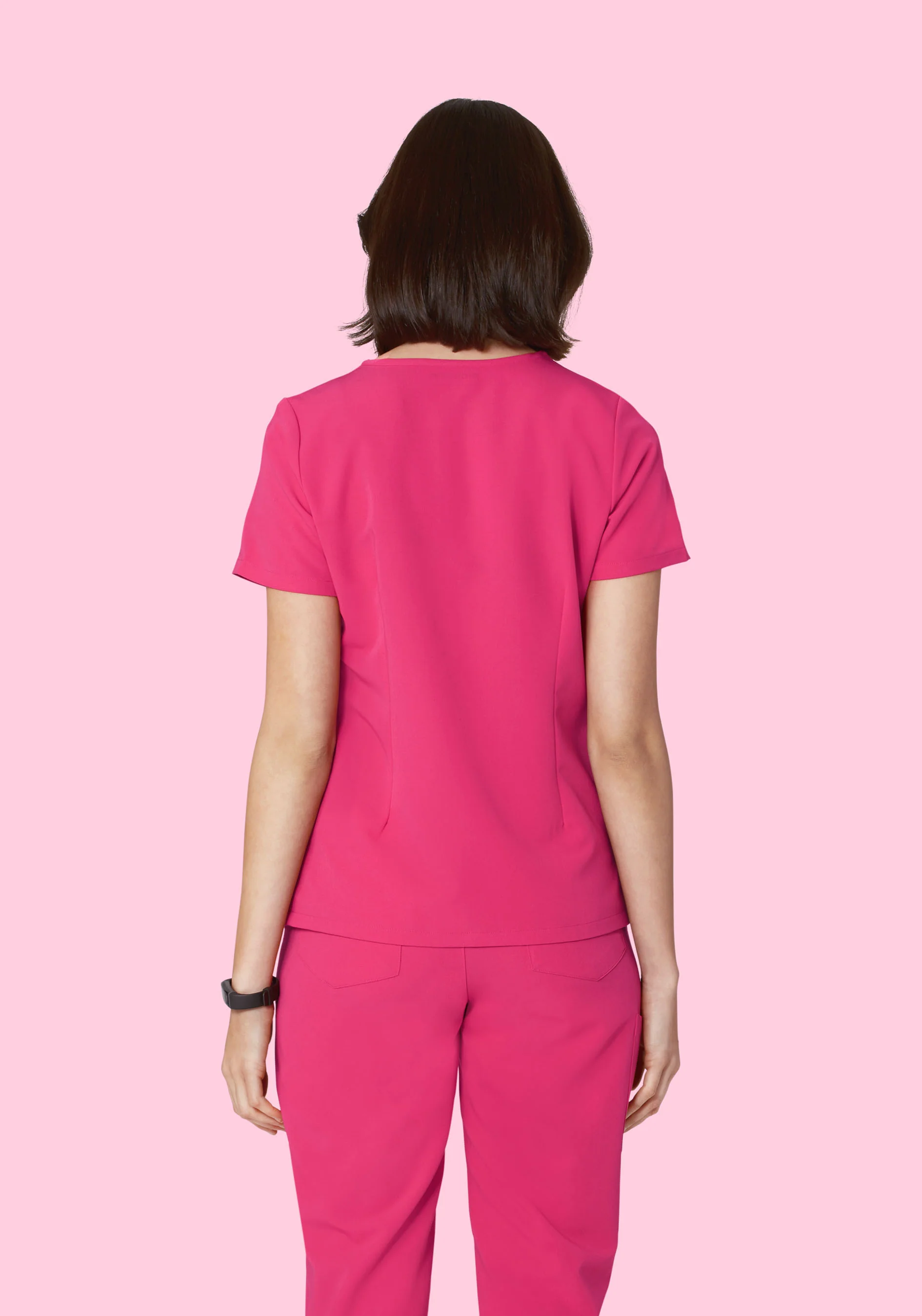 6 Pocket Top Hot Pink - Image 4