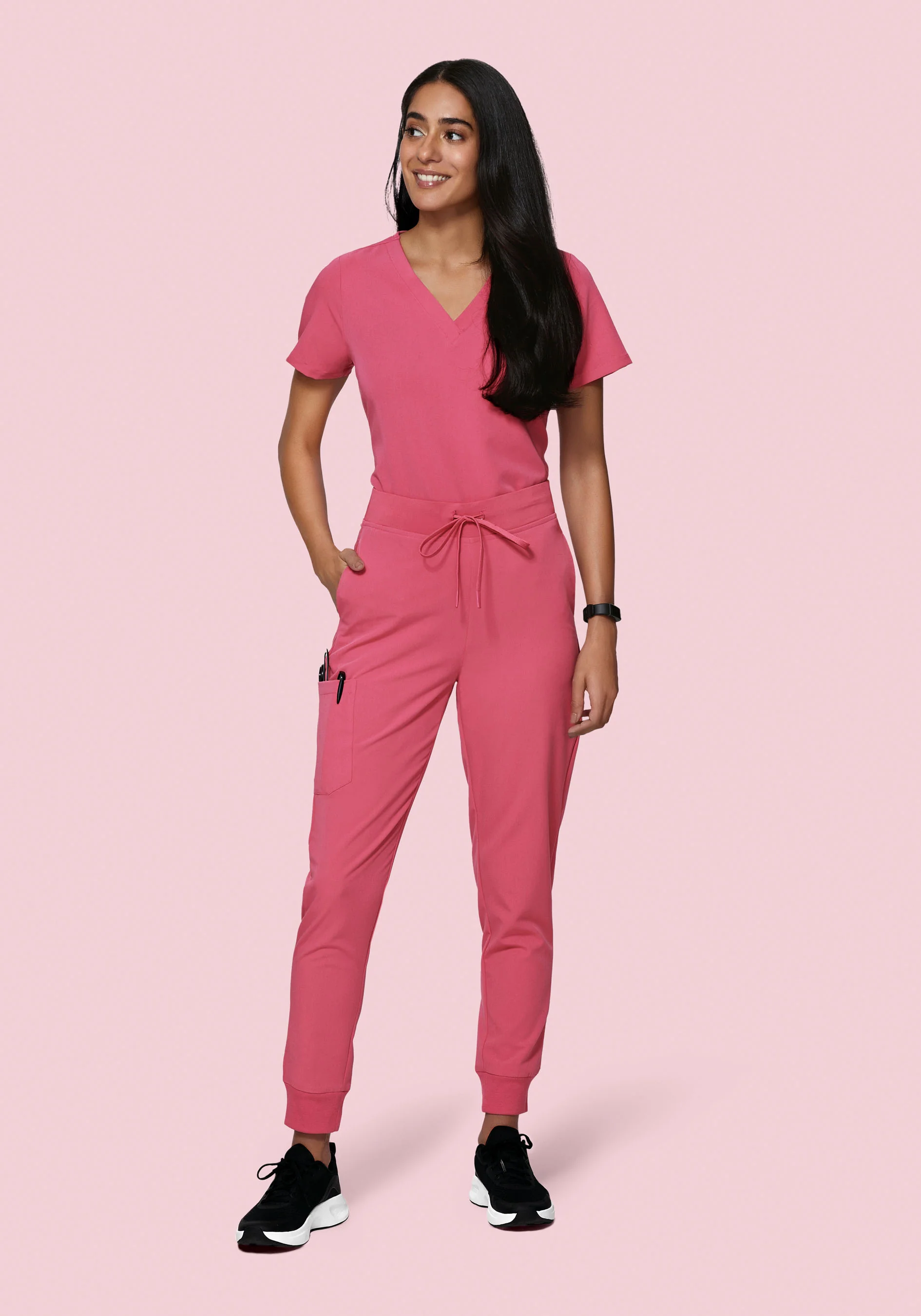 6 Pocket Top Jaipur Pink - Image 3