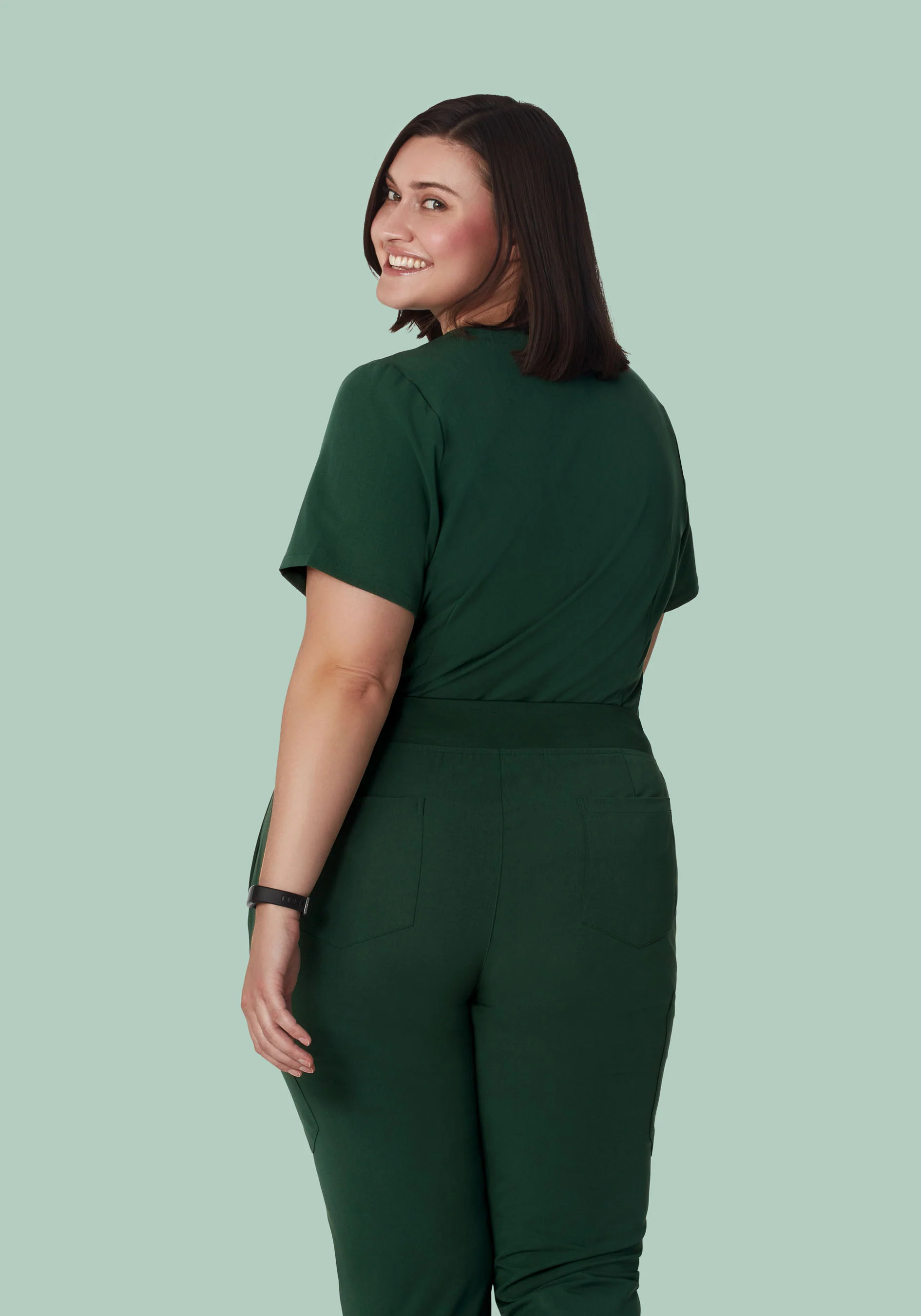 6 Pocket Top Midnight Green - Image 7