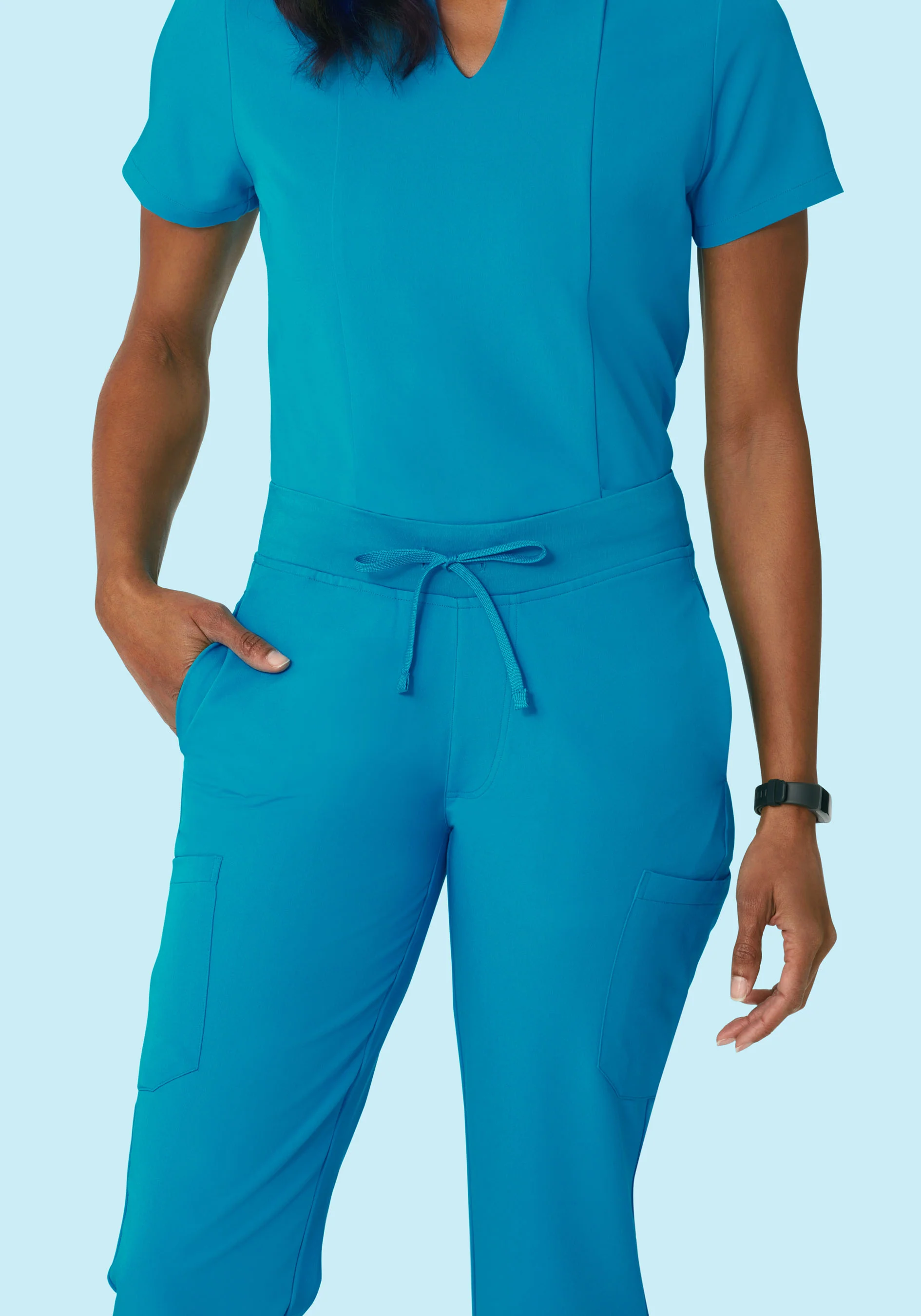 9 Pocket Cargo Pants Azure - Image 3