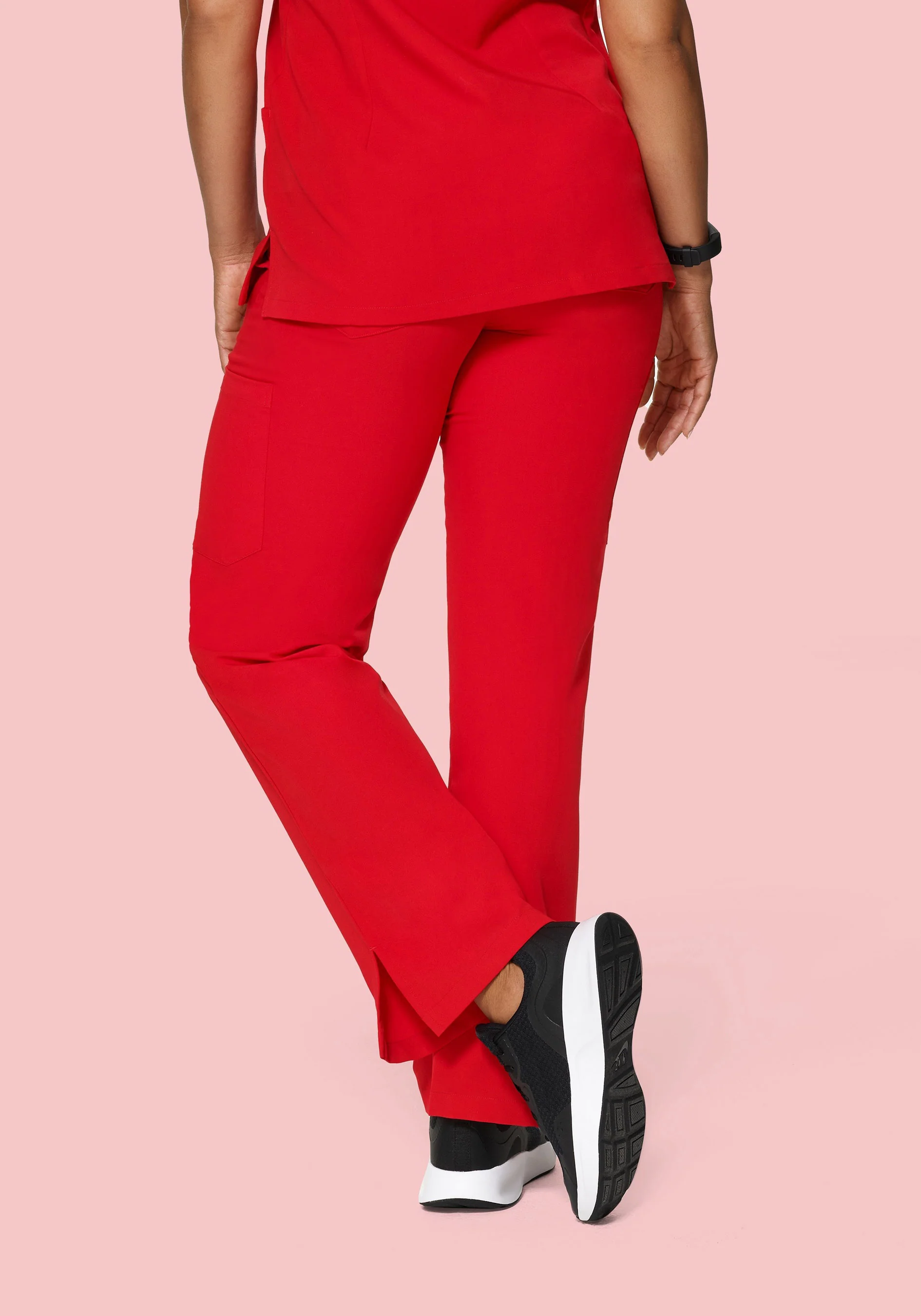 9 Pocket Cargo Pants Candy Red - Image 4