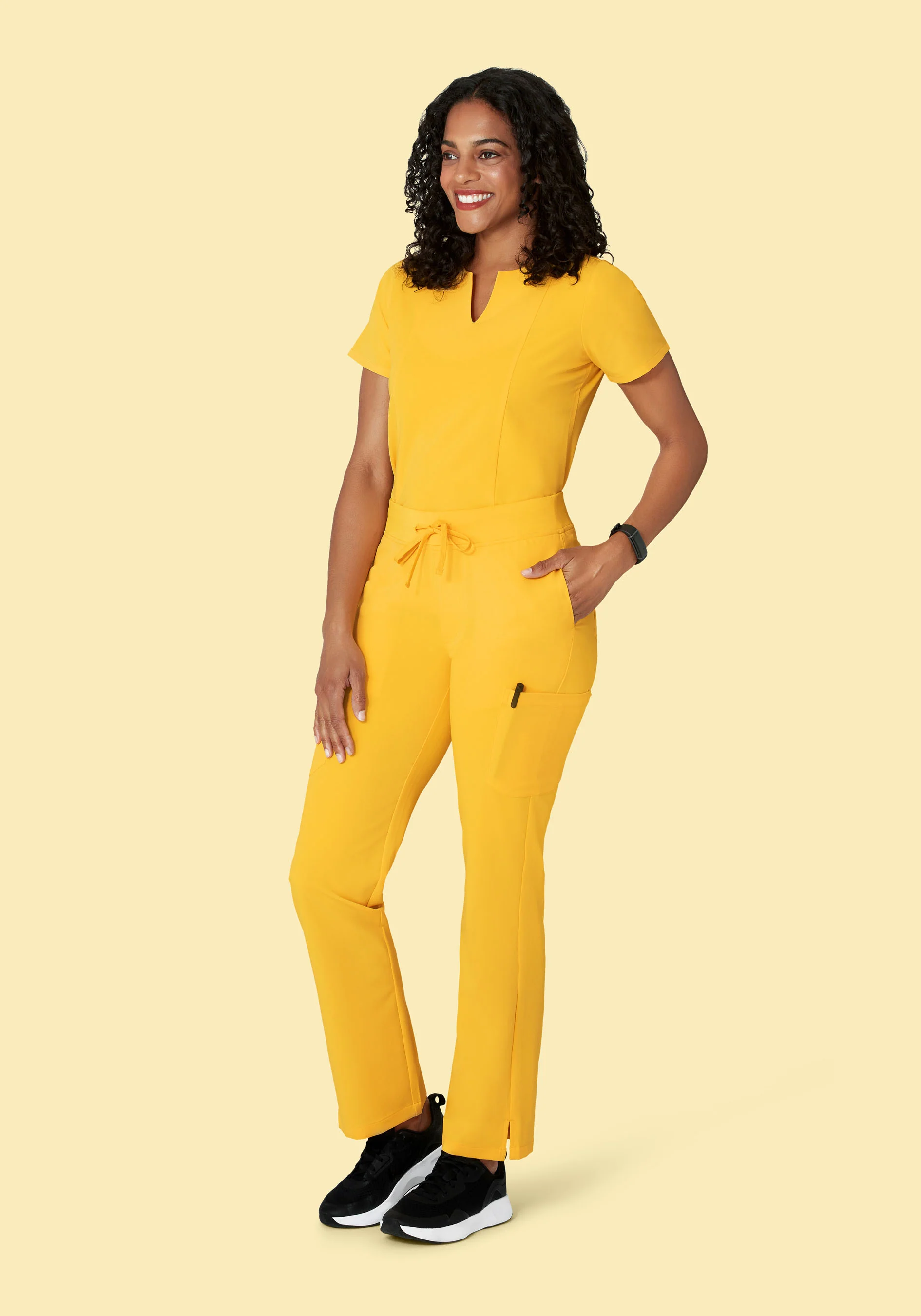 9 Pocket Cargo Pants Daffodil - Image 2
