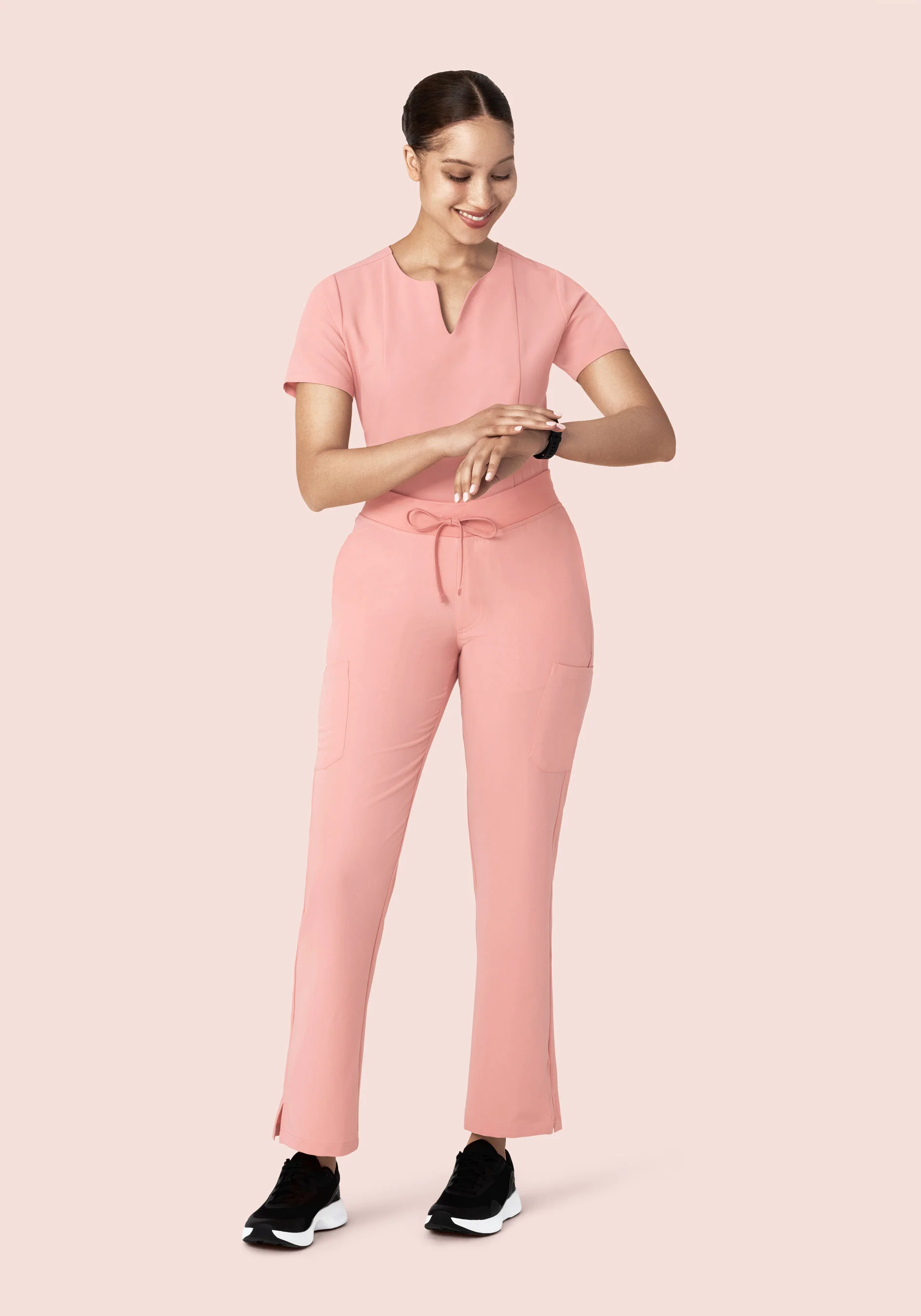 9 Pocket Cargo Pants Dusty Pink - Image 2